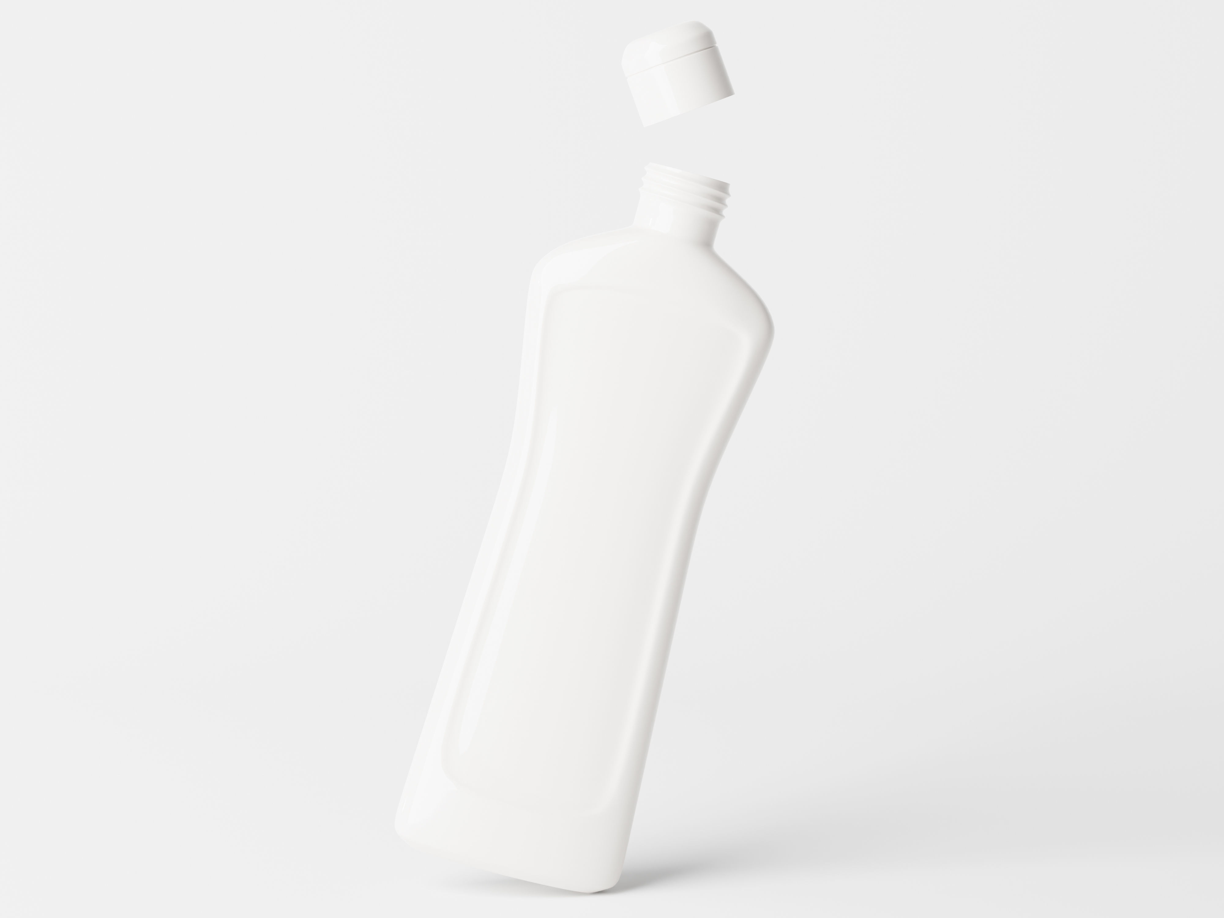 Cosmetic Plastic Bottle Packaging Low-poly 3D model_4