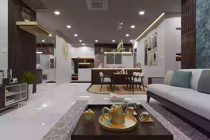 130m2 Apartment Interior Design