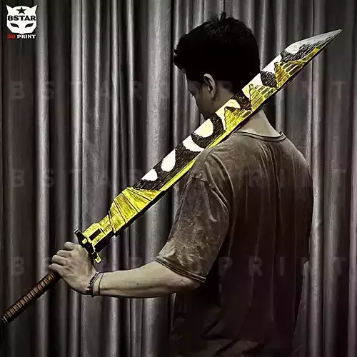 Dragon Bone Sword - Maki Weapon - Jujutsu Kaisen Cosplay 3D print model
