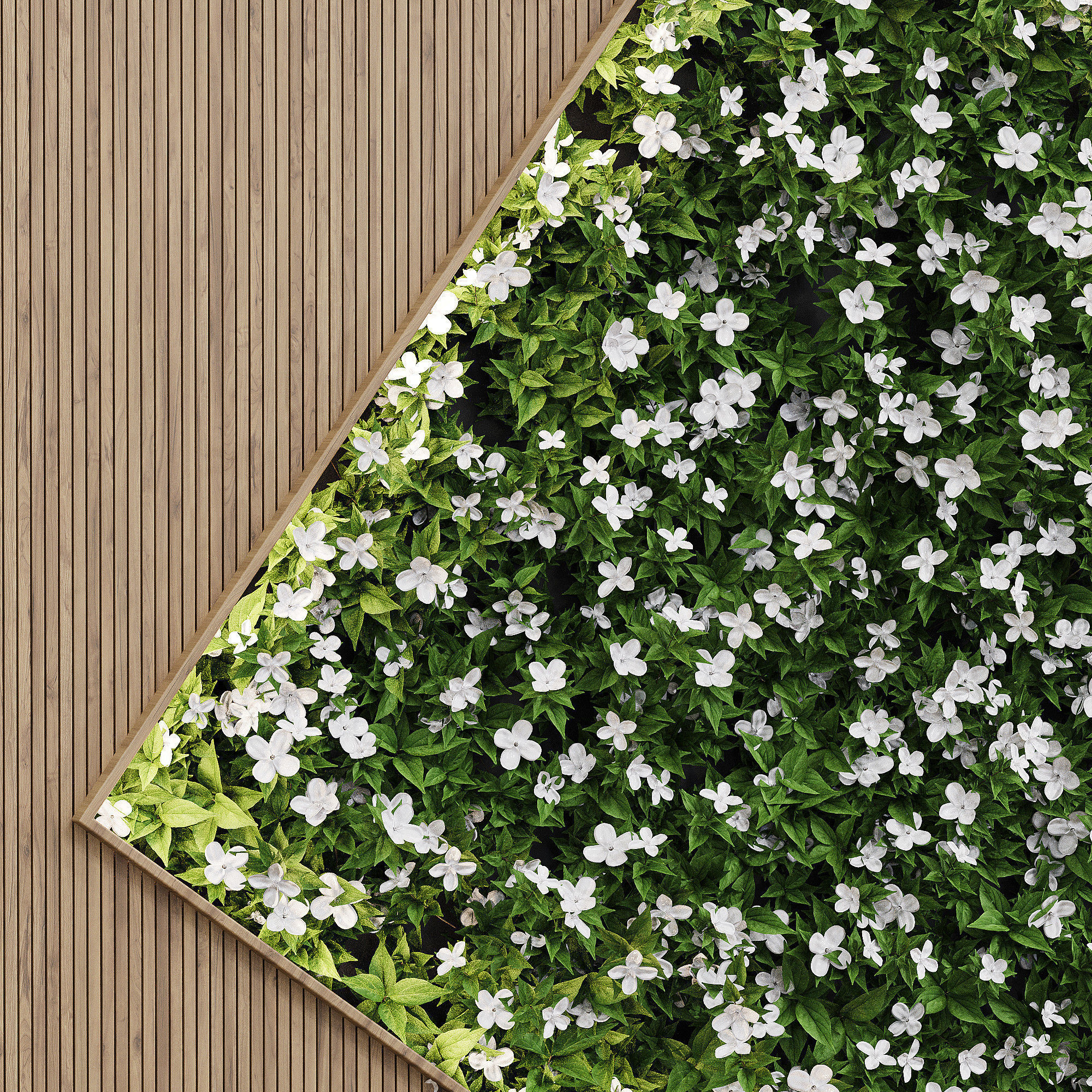 Vertical Wall Garden 3D model_1