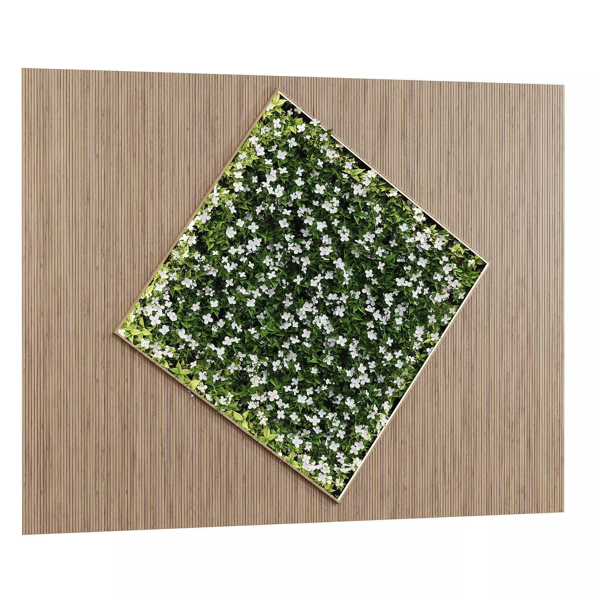 Vertical Wall Garden 3D model_0