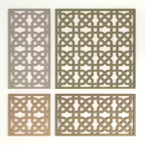 Arabic Islamic pattern decorative gold plaster
