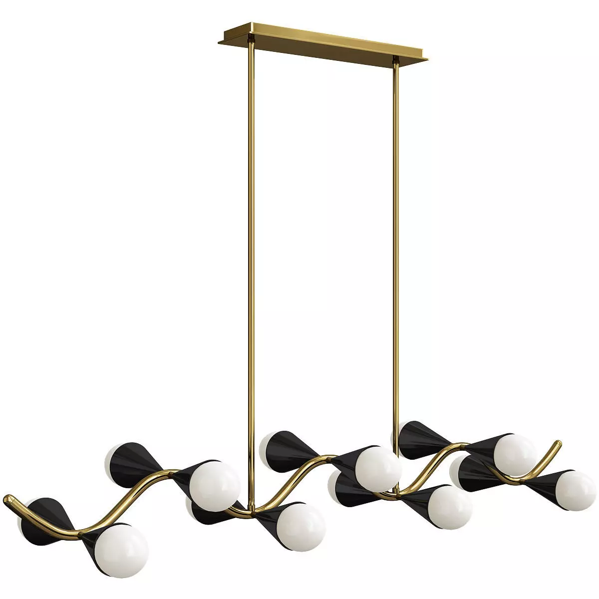 Jonathan Adler Caracas 14 Light Chandelier Low-poly 3D model