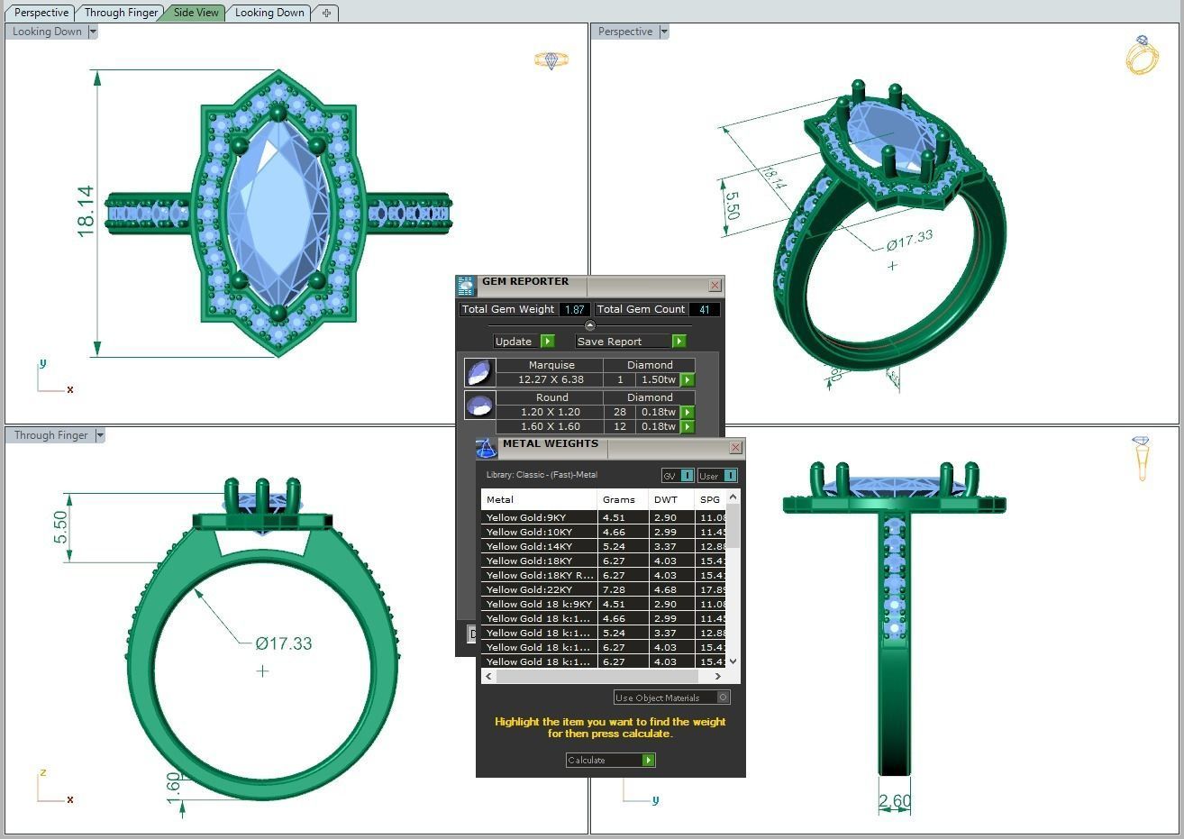 Engagement Diamond Halo ring marquise 3D print model_5