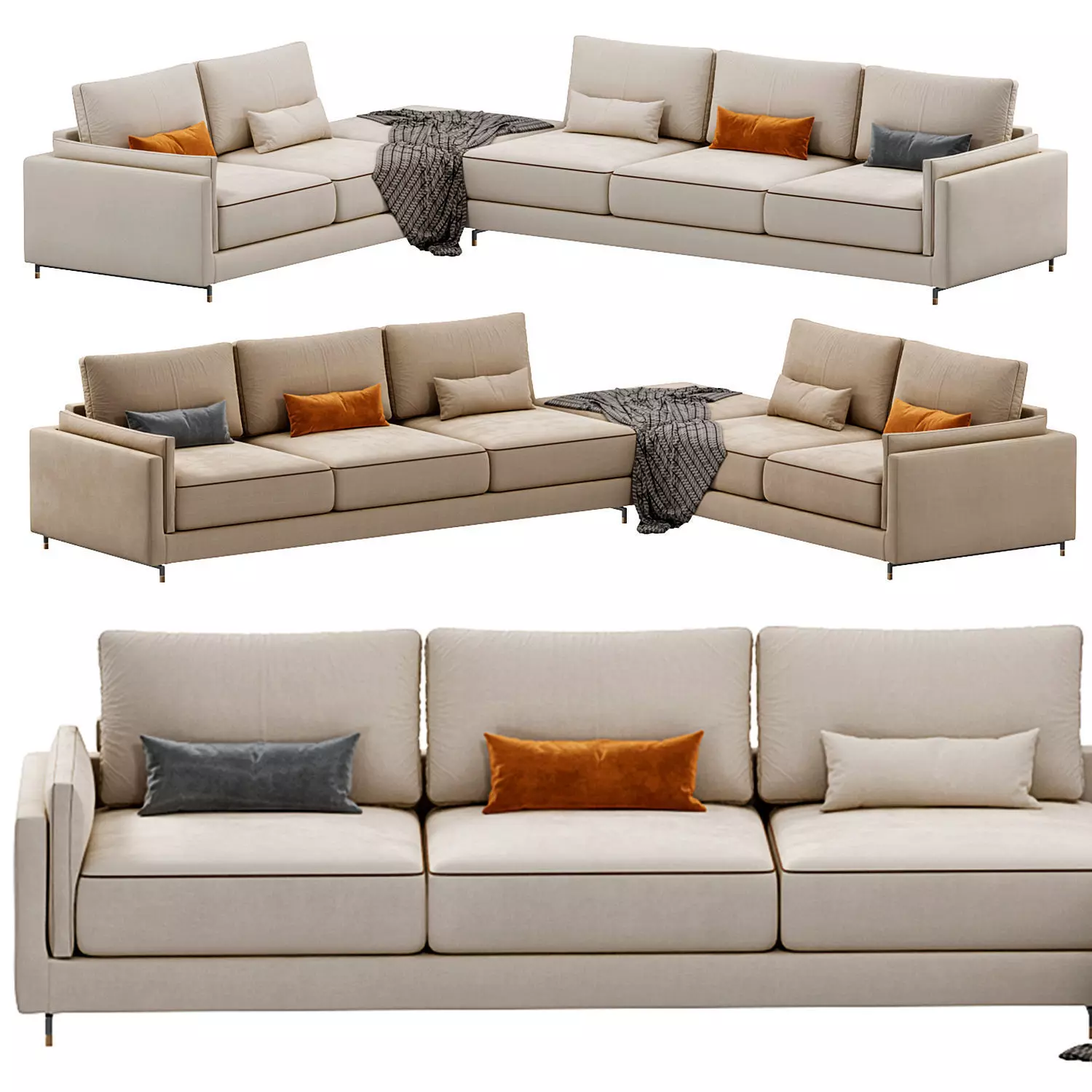 Sinatra sofa by casamagna 3D model_0