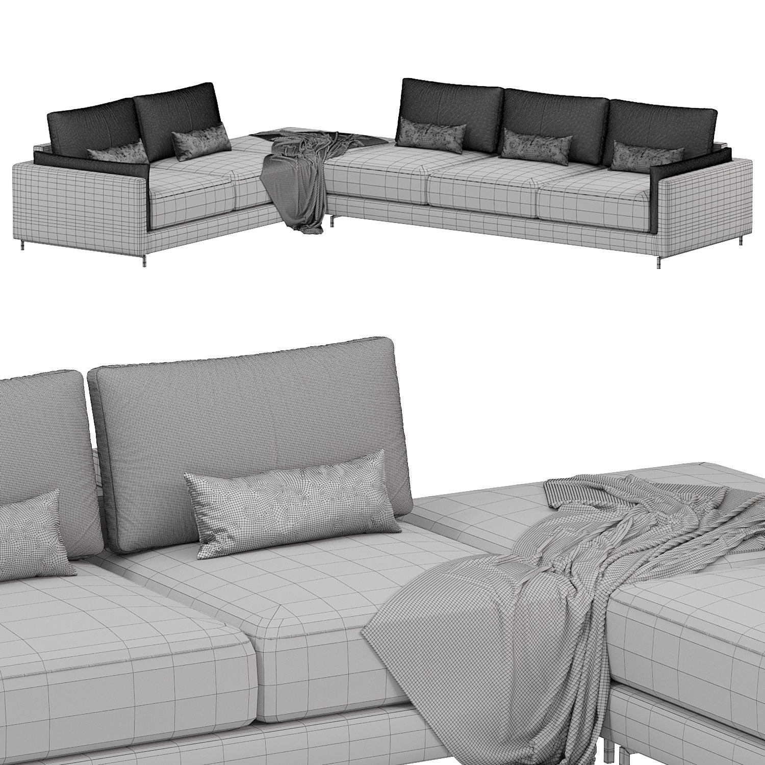 Sinatra sofa by casamagna 3D model_2