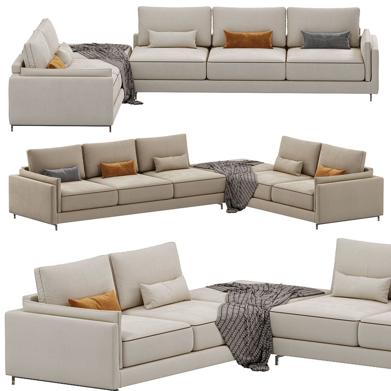 Sinatra sofa by casamagna 3D model_1