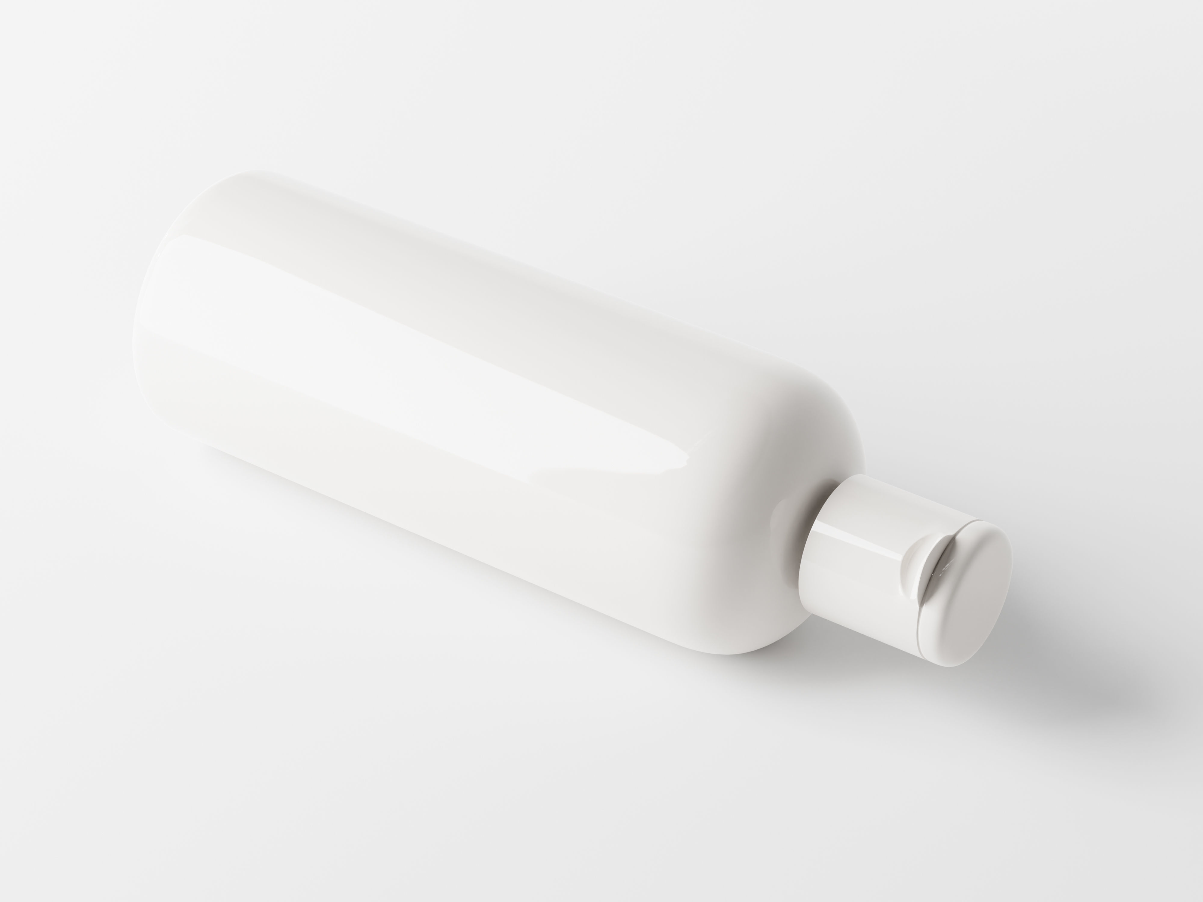 Cosmetic Flip Top Cap Bottle Packaging Low-poly 3D model_5