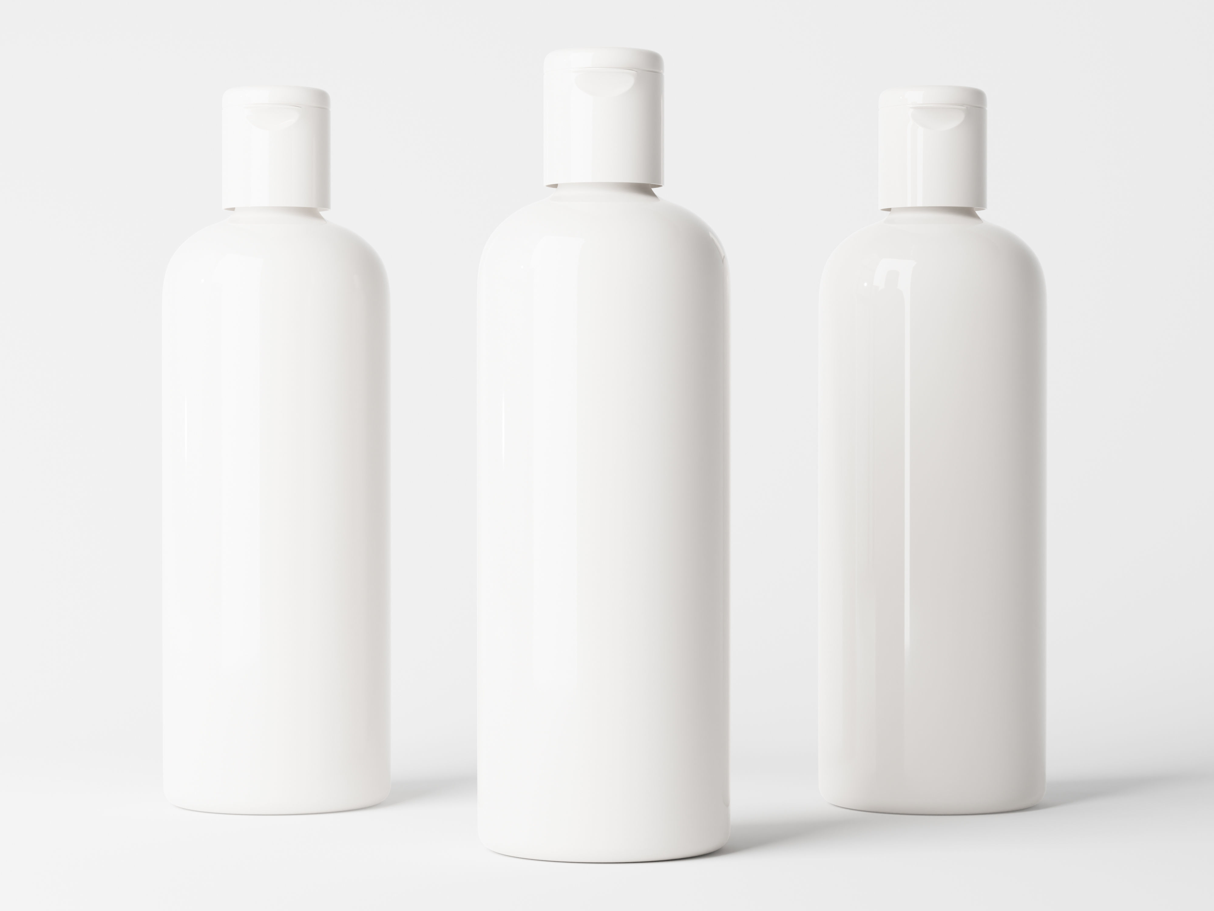 Cosmetic Flip Top Cap Bottle Packaging Low-poly 3D model_3