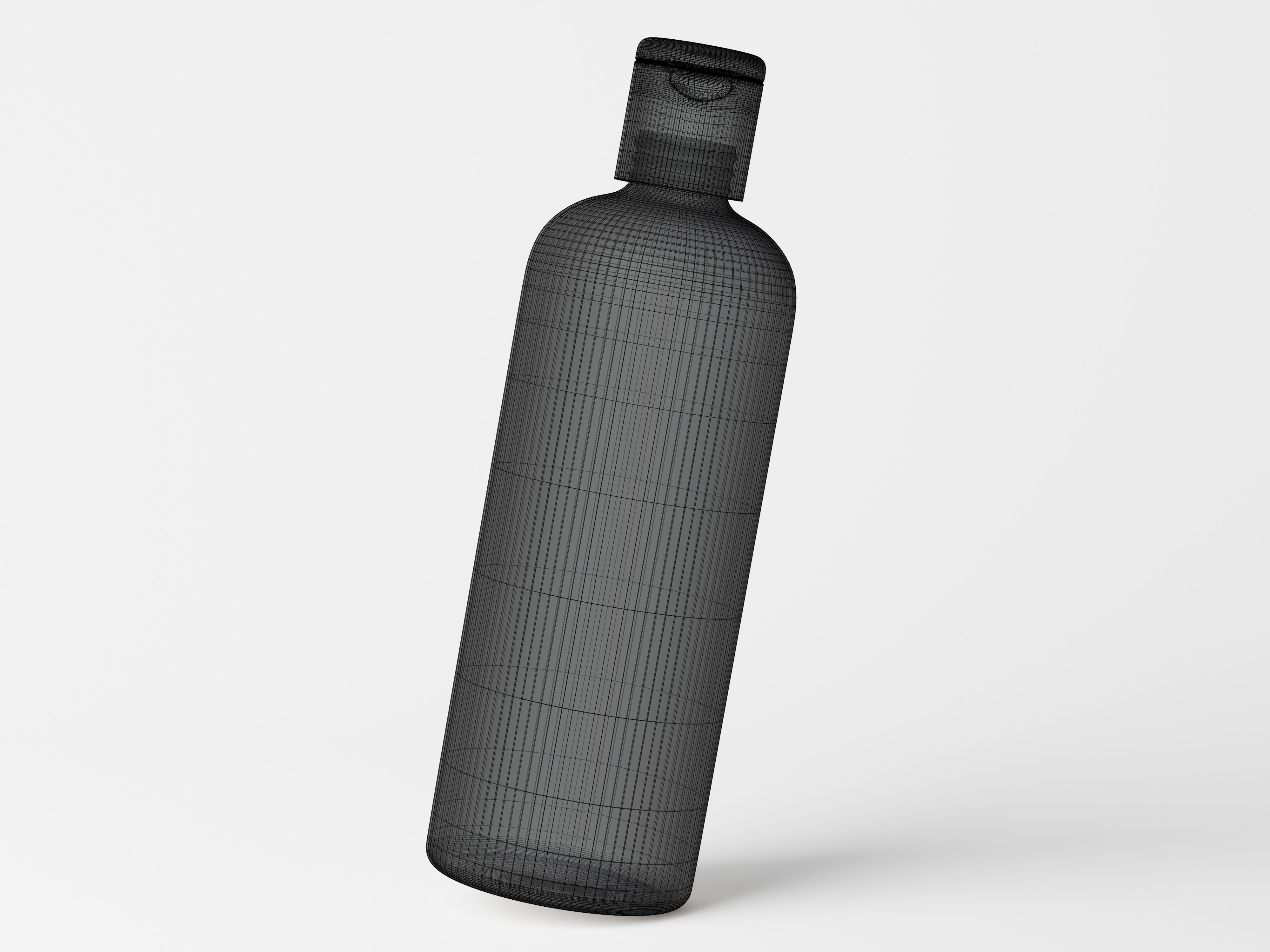Cosmetic Flip Top Cap Bottle Packaging Low-poly 3D model_9