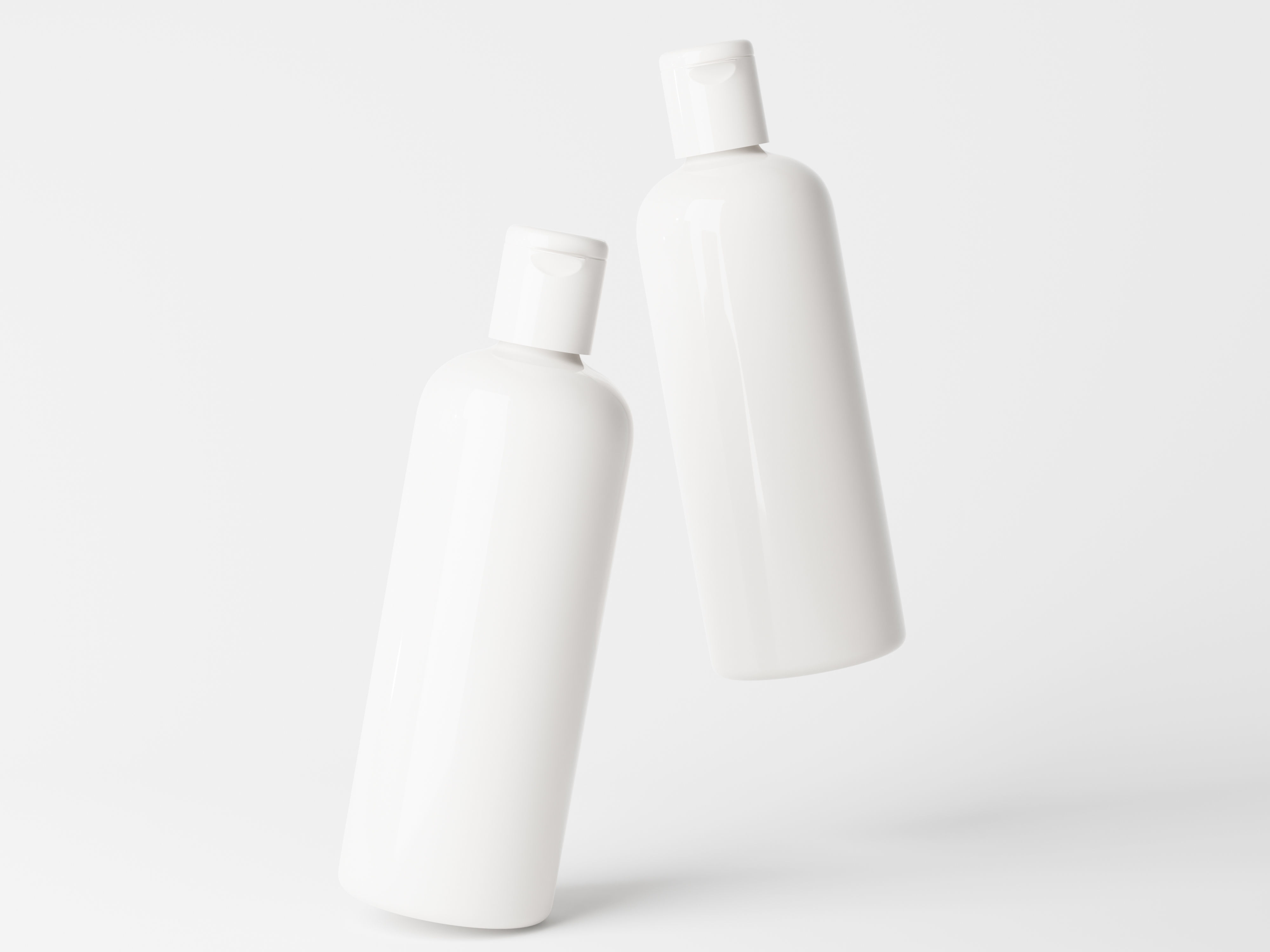 Cosmetic Flip Top Cap Bottle Packaging Low-poly 3D model_4