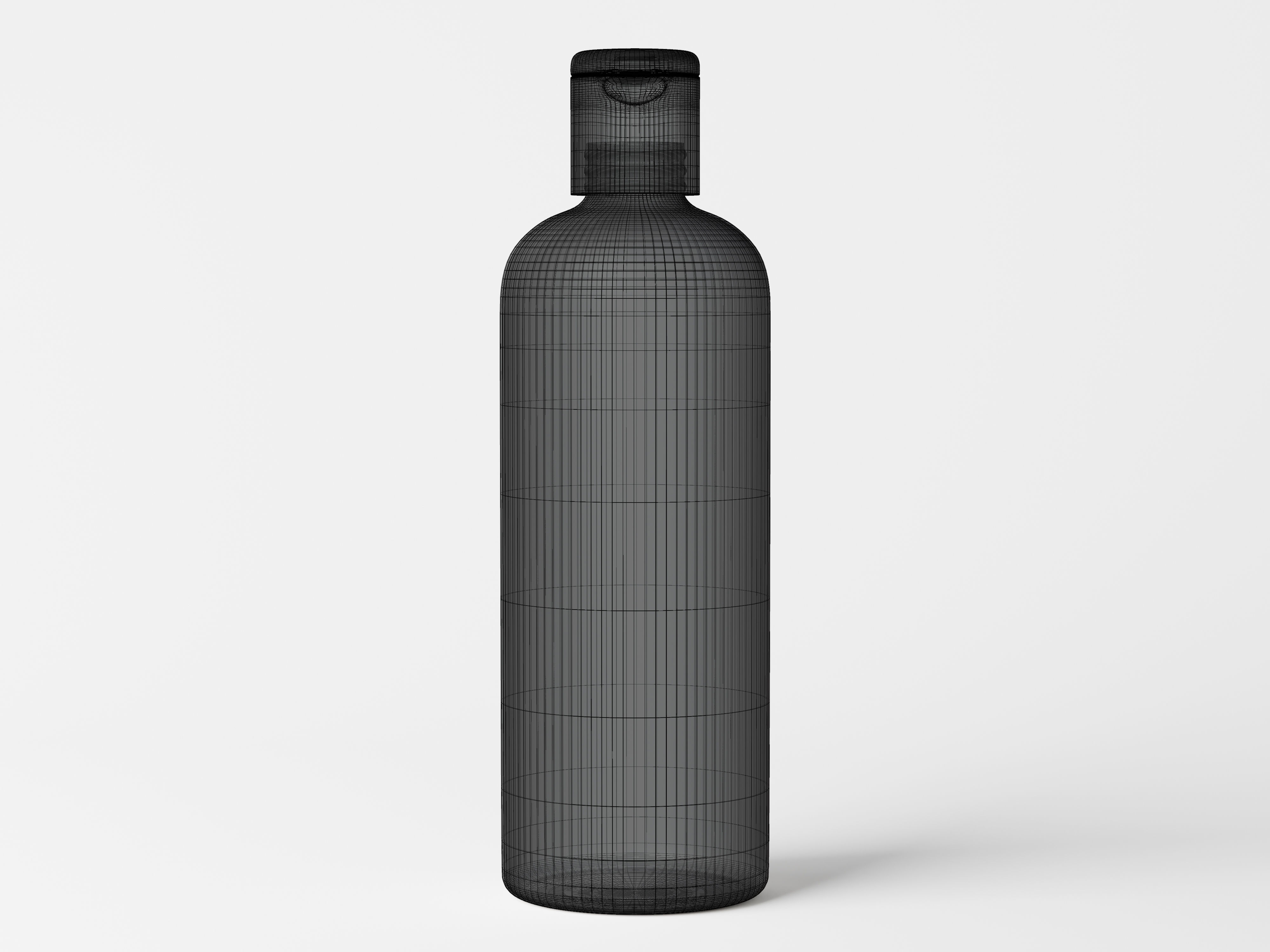 Cosmetic Flip Top Cap Bottle Packaging Low-poly 3D model_7
