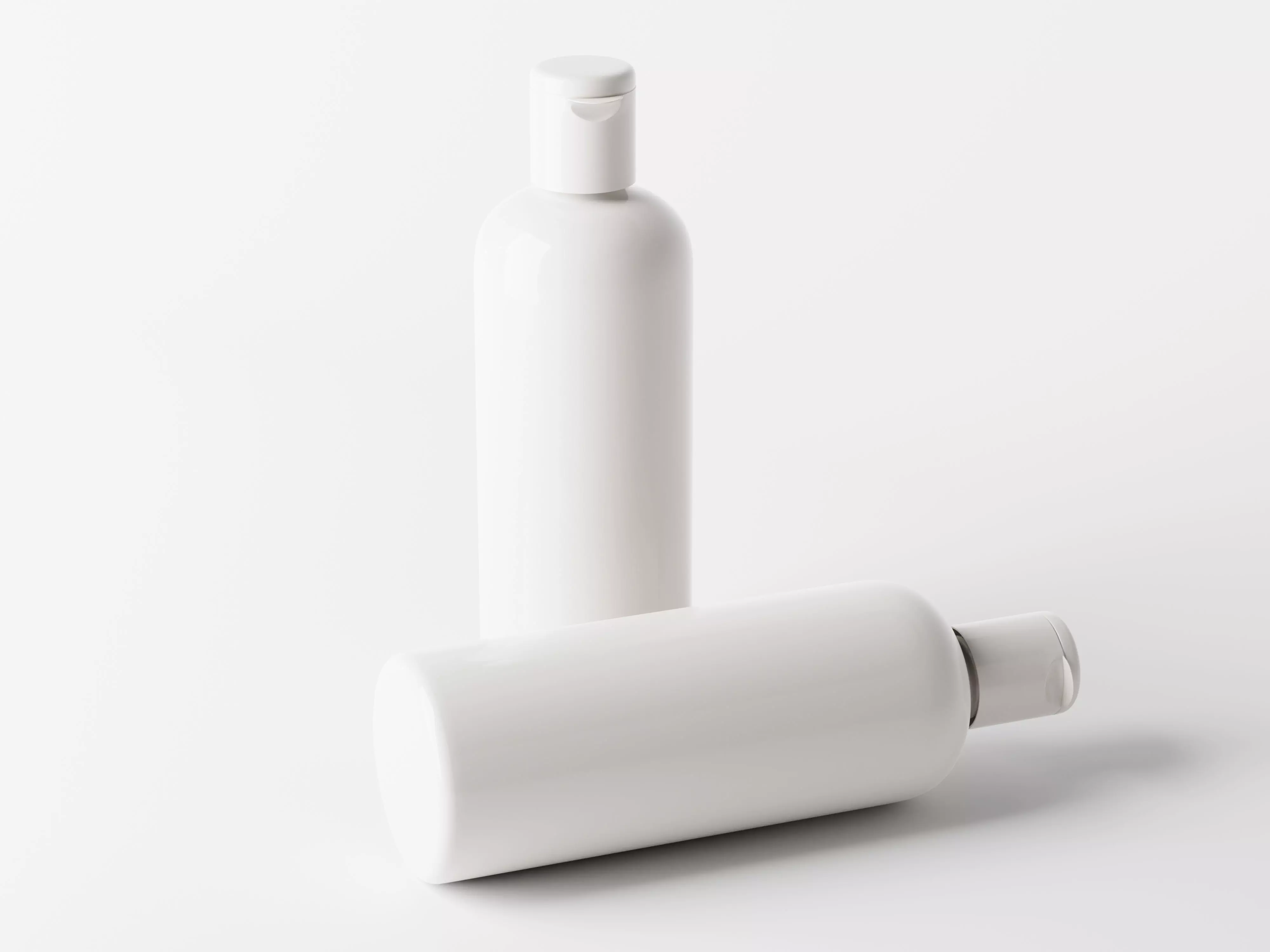 Cosmetic Flip Top Cap Bottle Packaging Low-poly 3D model_0