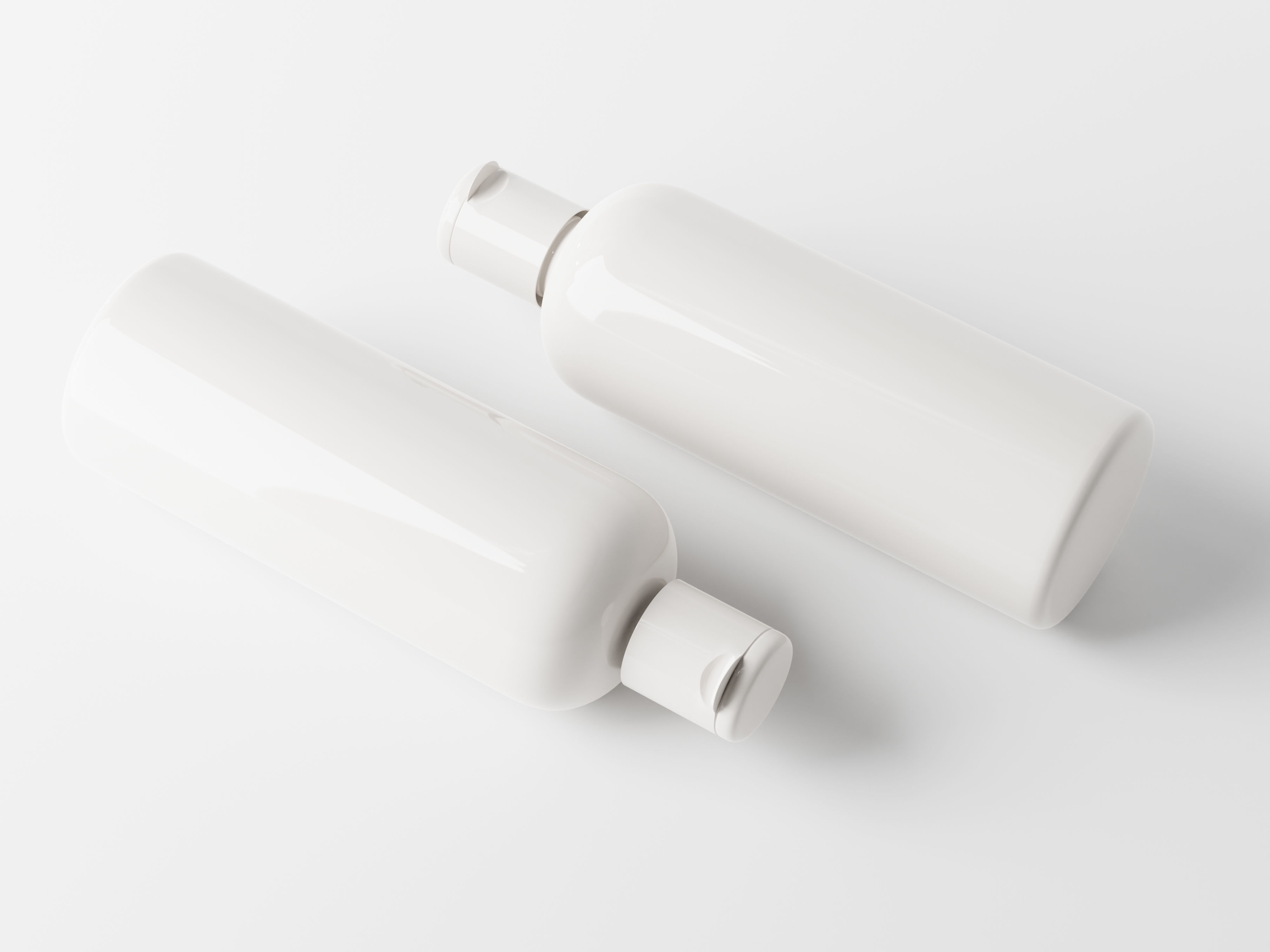 Cosmetic Flip Top Cap Bottle Packaging Low-poly 3D model_6