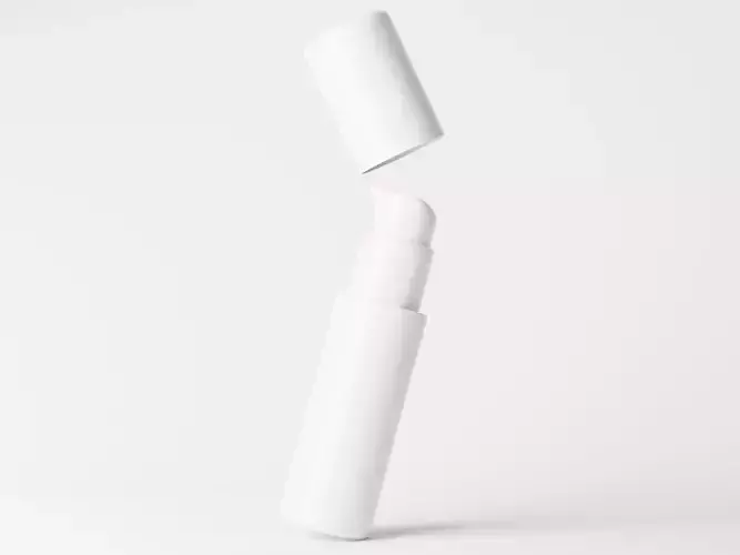 Cosmetic Pump Bottle Packaging Low-poly 3D model