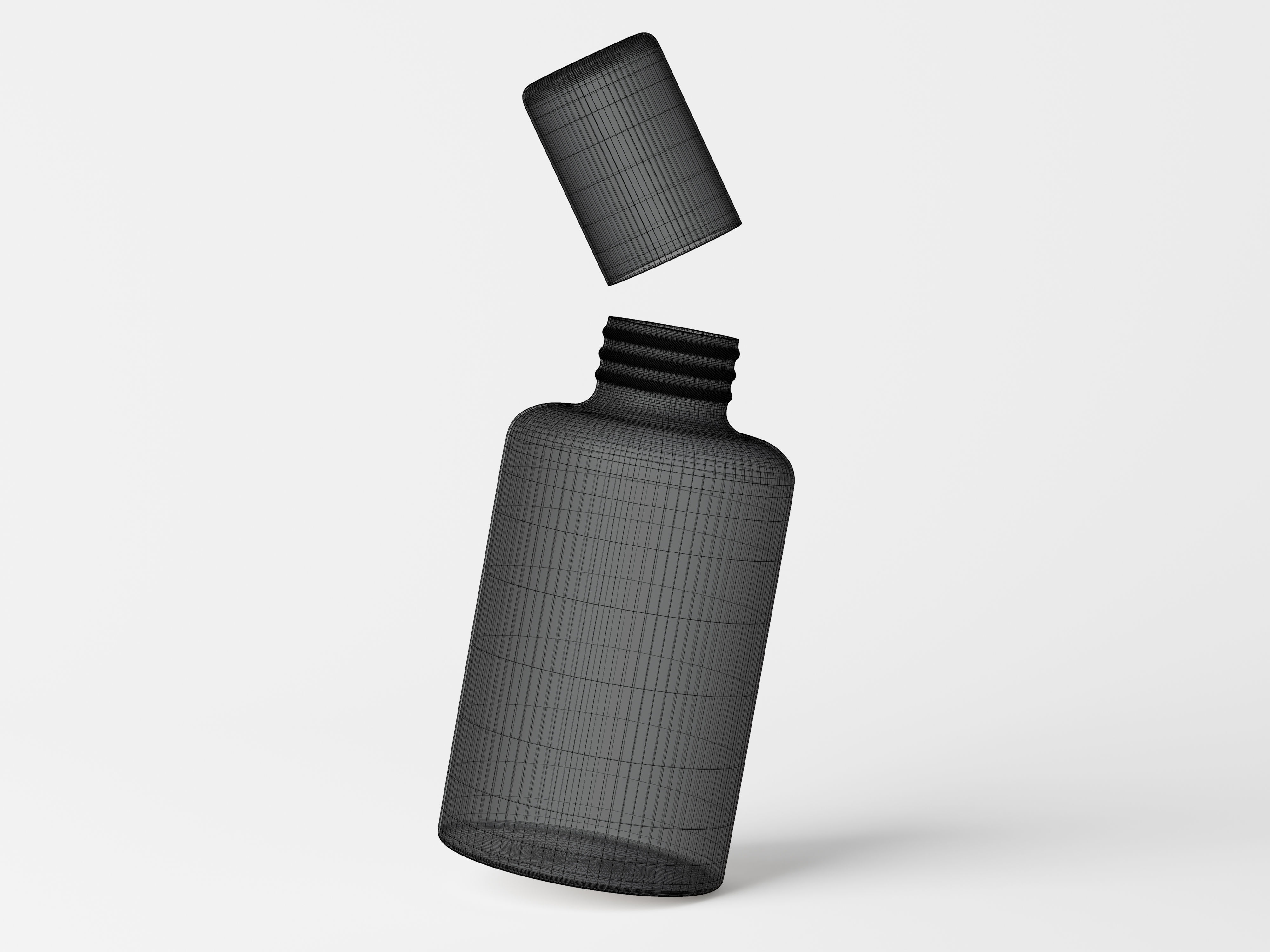 Cosmetic Bottle Packaging Low-poly 3D model_2
