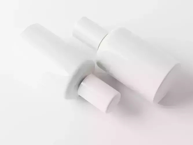 Cosmetic Bottle Packaging Low-poly 3D model