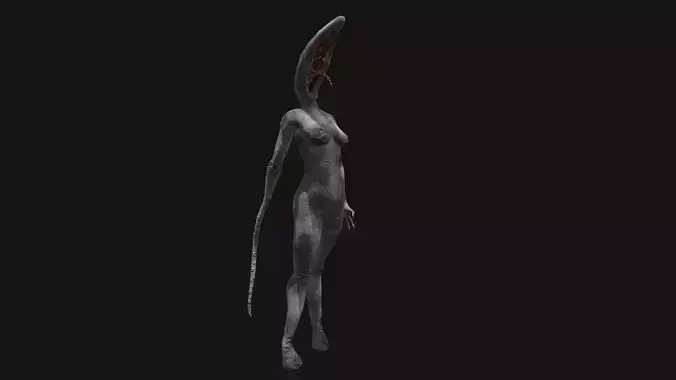Mutant Thing Creature Low-poly 3D model
