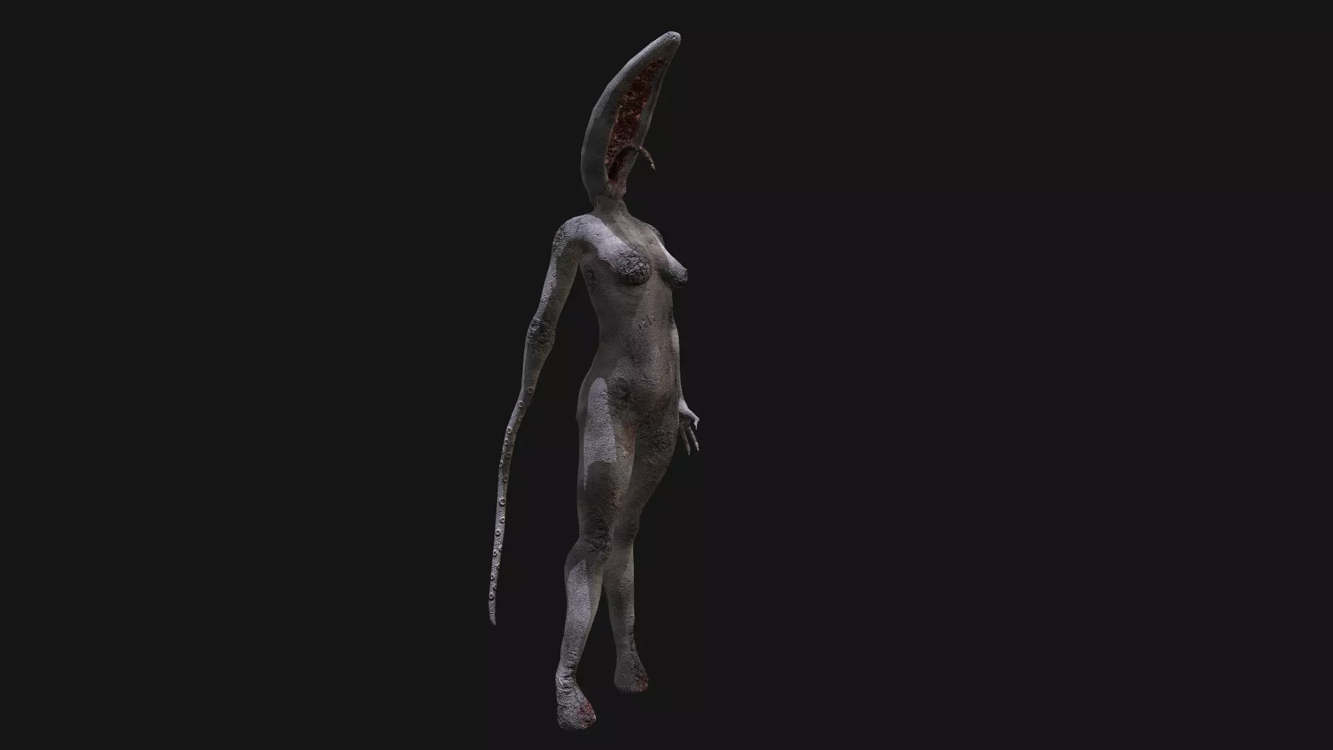 Mutant Thing Creature Low-poly 3D model_0
