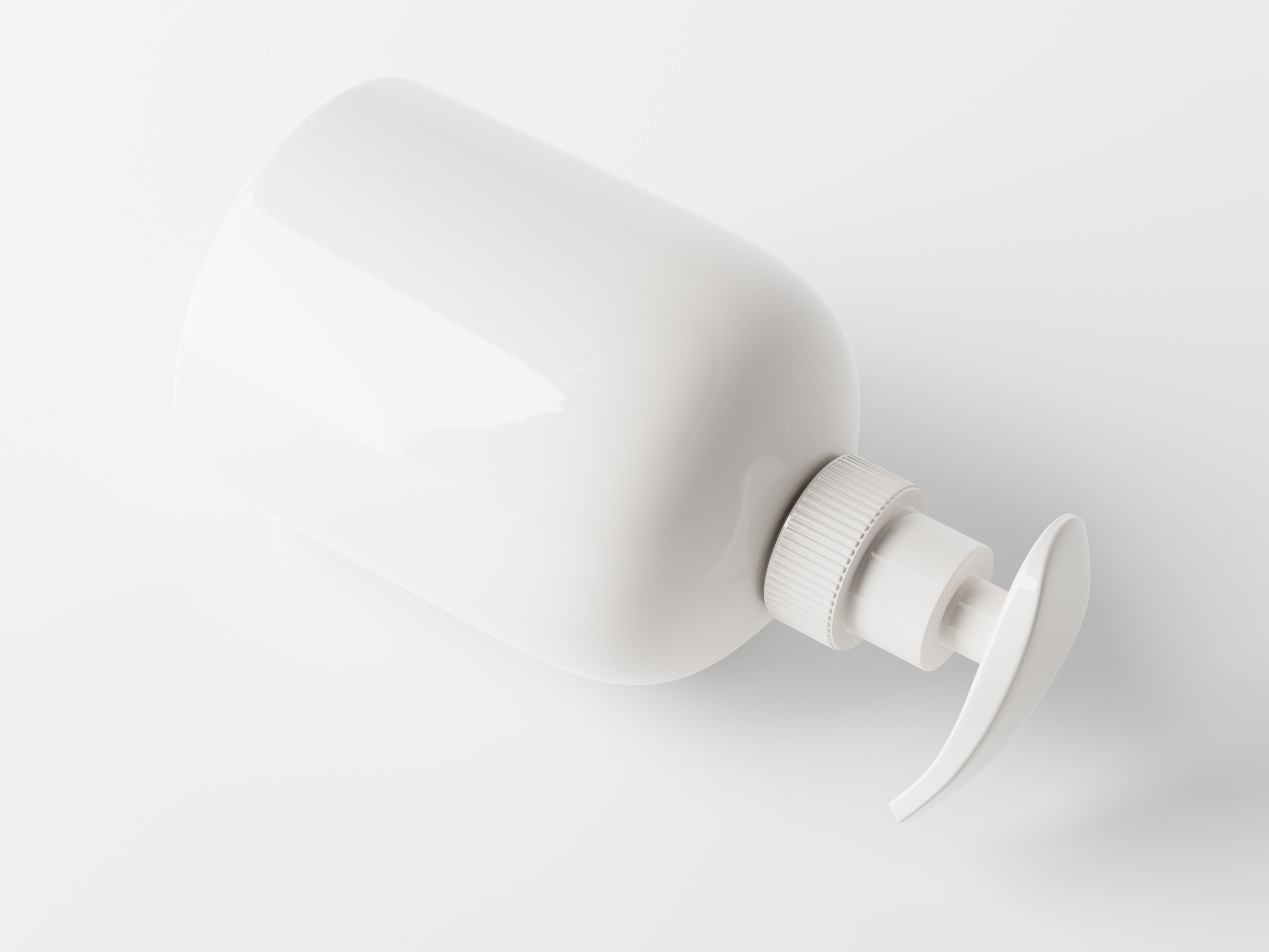 Cosmetic Pump Bottle Packaging Low-poly 3D model_6