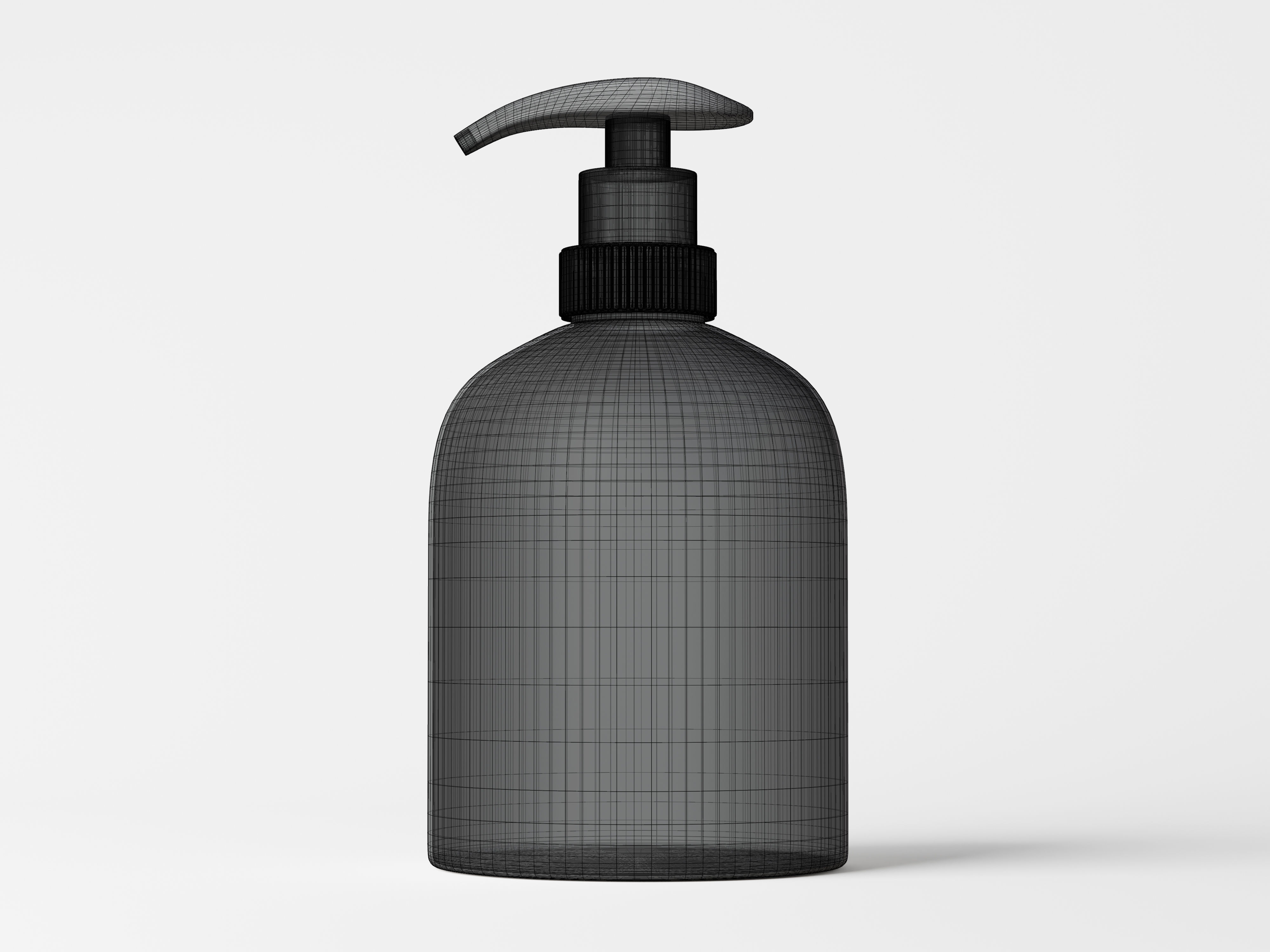 Cosmetic Pump Bottle Packaging Low-poly 3D model_7