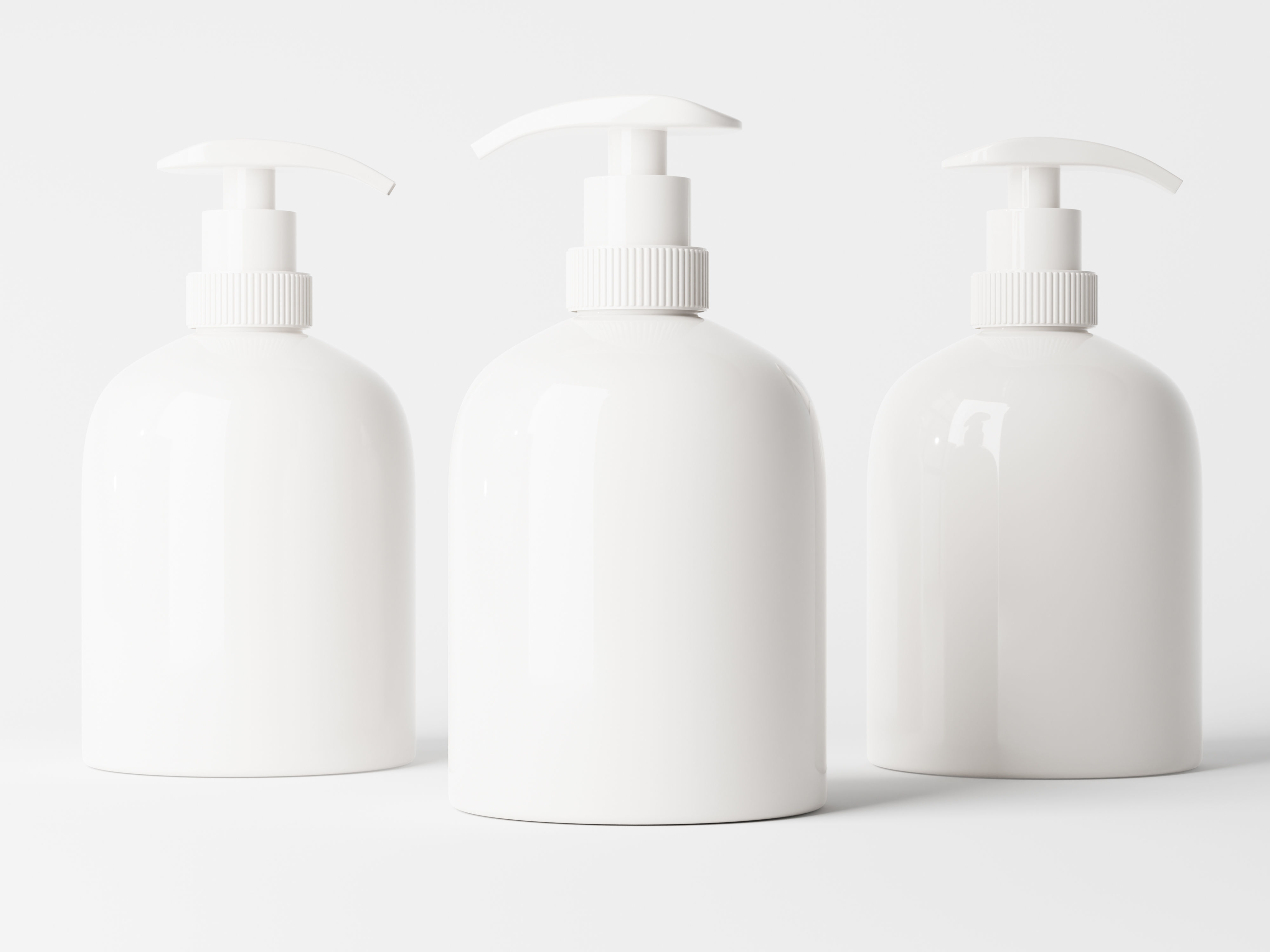 Cosmetic Pump Bottle Packaging Low-poly 3D model_3