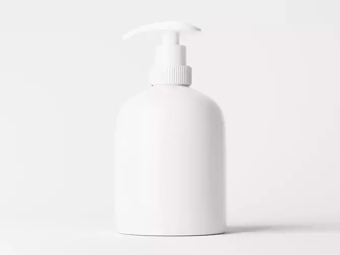 Cosmetic Pump Bottle Packaging Low-poly 3D model