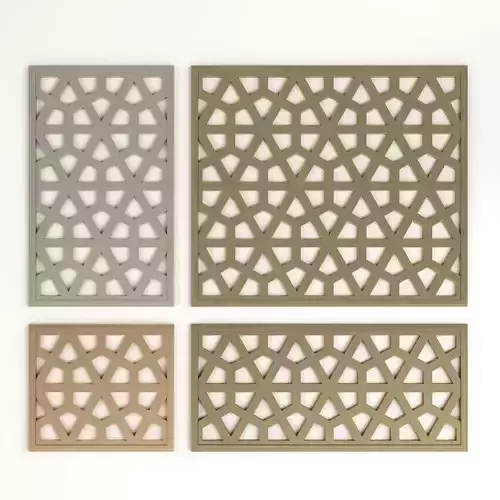 Arabic Islamic pattern decorative gold plaster
