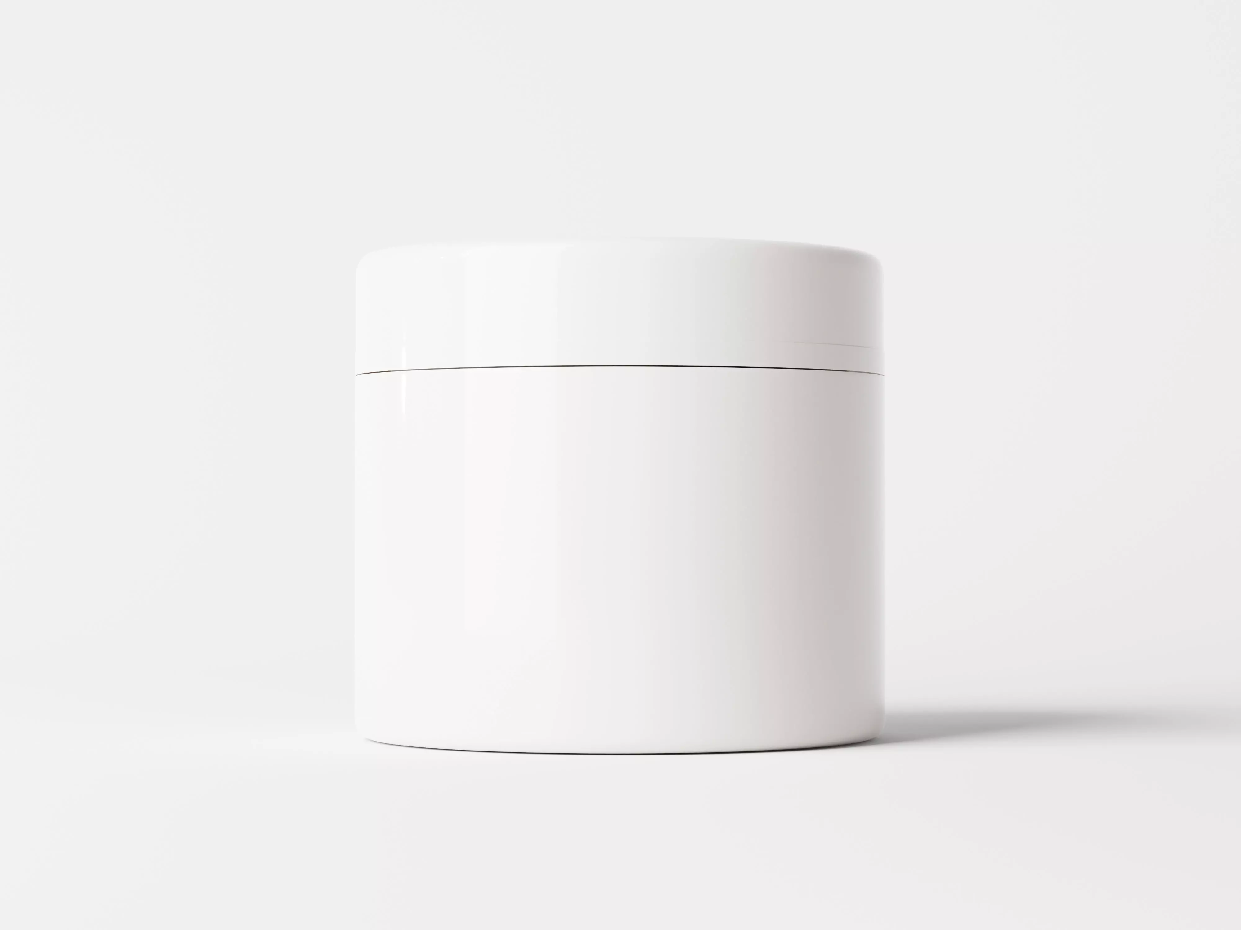 Cosmetic Jar Packaging Low-poly 3D model_0