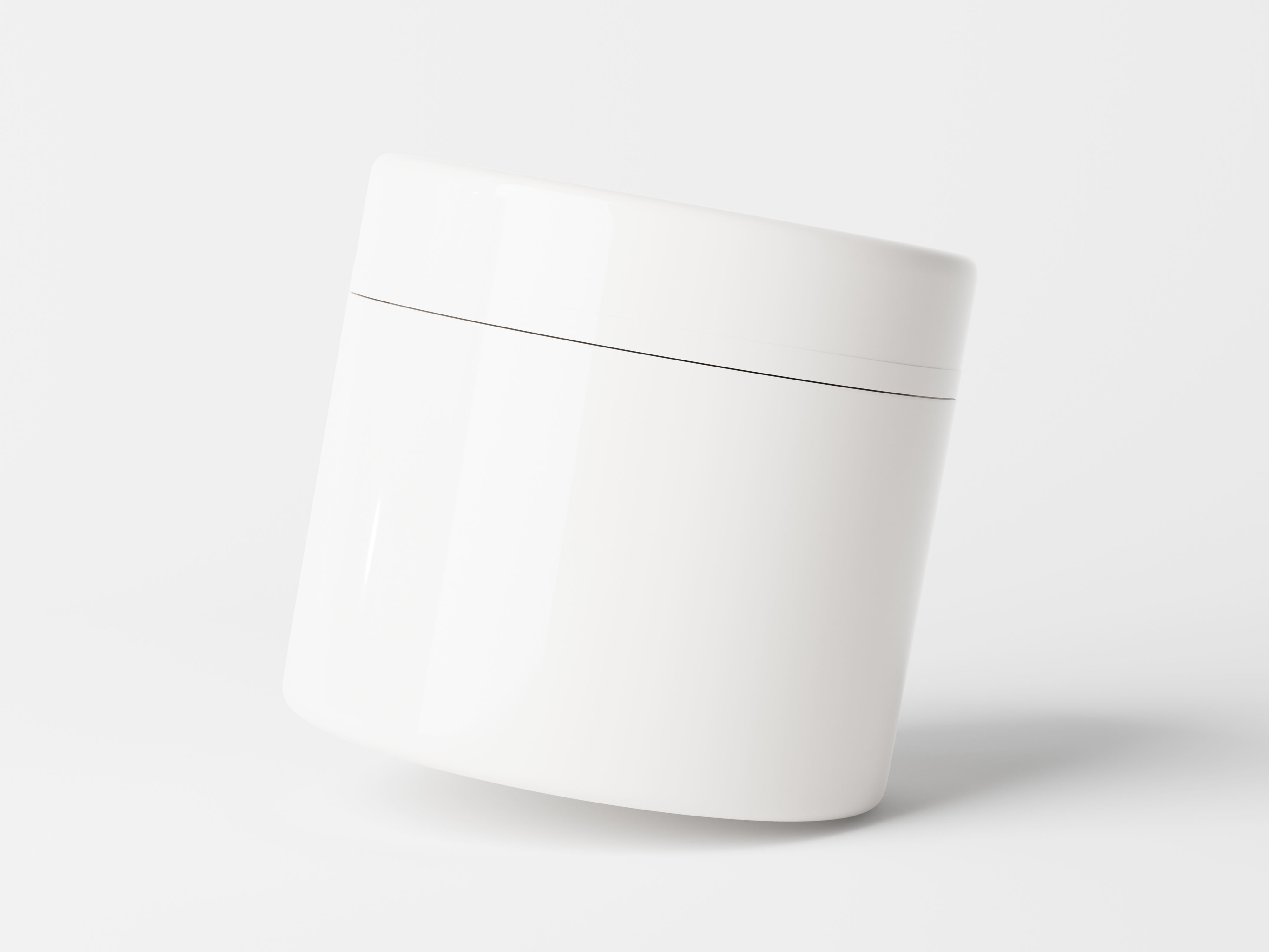 Cosmetic Jar Packaging Low-poly 3D model_3