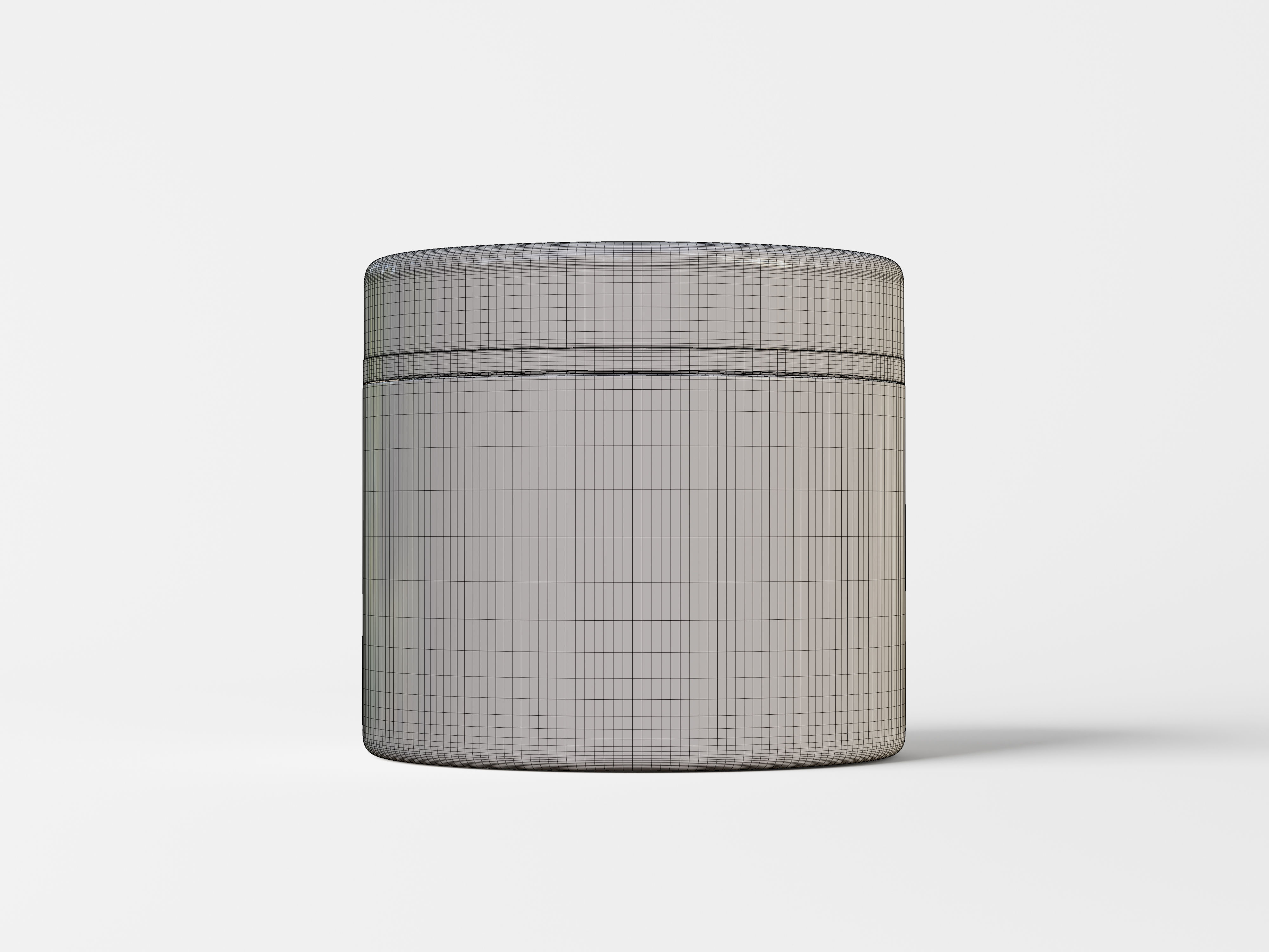 Cosmetic Jar Packaging Low-poly 3D model_7
