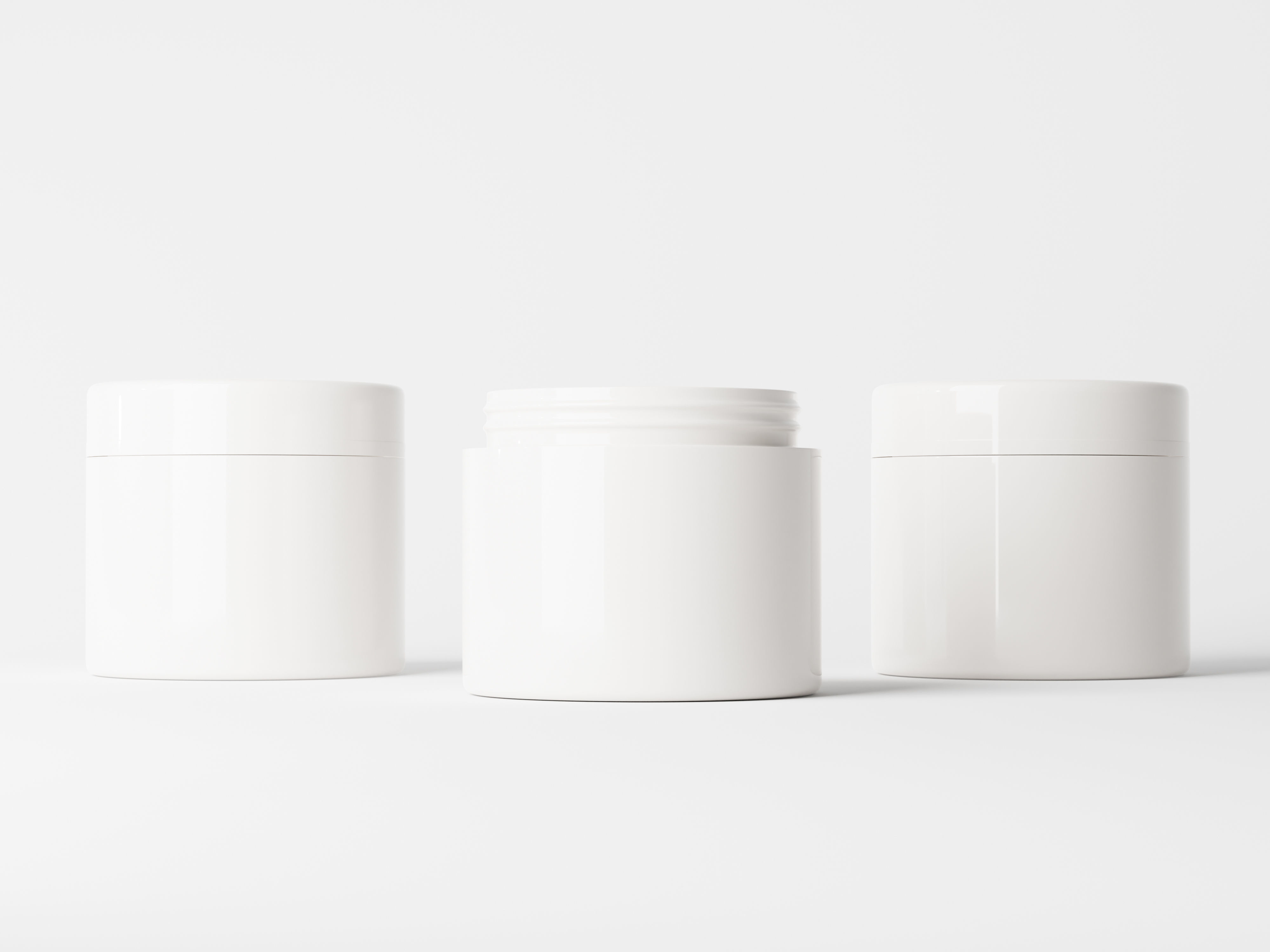 Cosmetic Jar Packaging Low-poly 3D model_4
