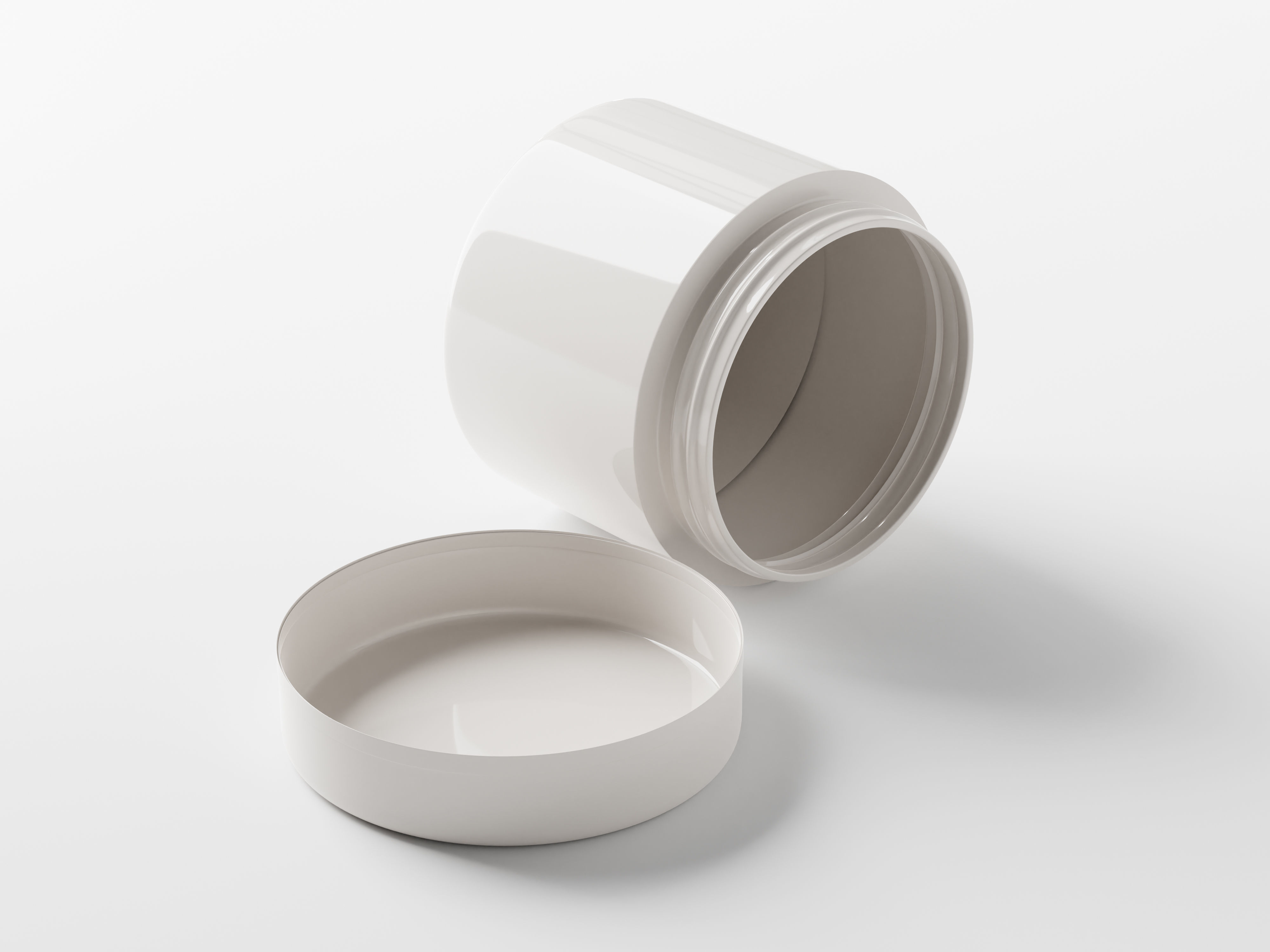Cosmetic Jar Packaging Low-poly 3D model_2