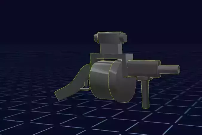 Realistic grenade launcher for your virtual projects 3D print model