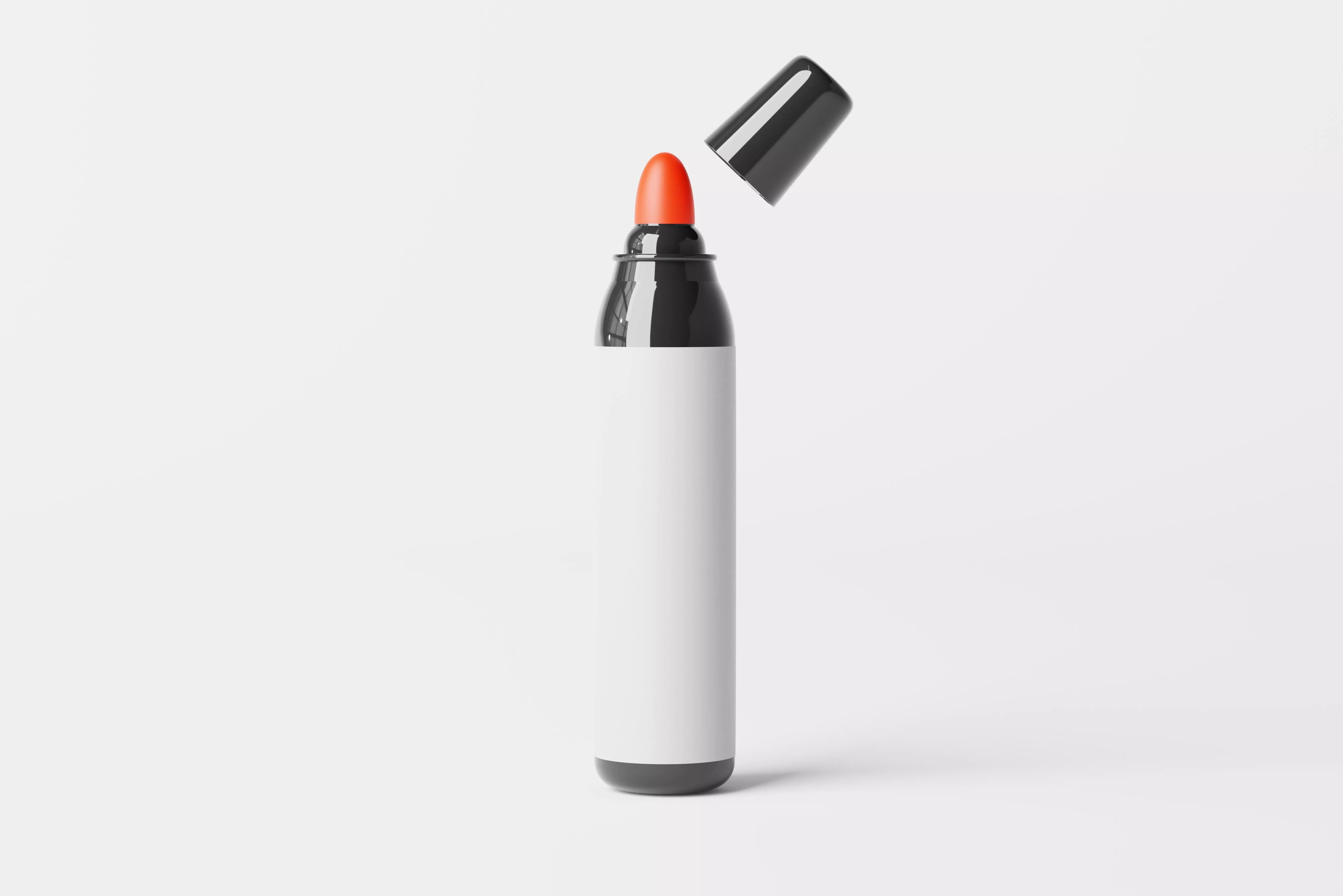 Large Marker Pen Low-poly 3D model_0
