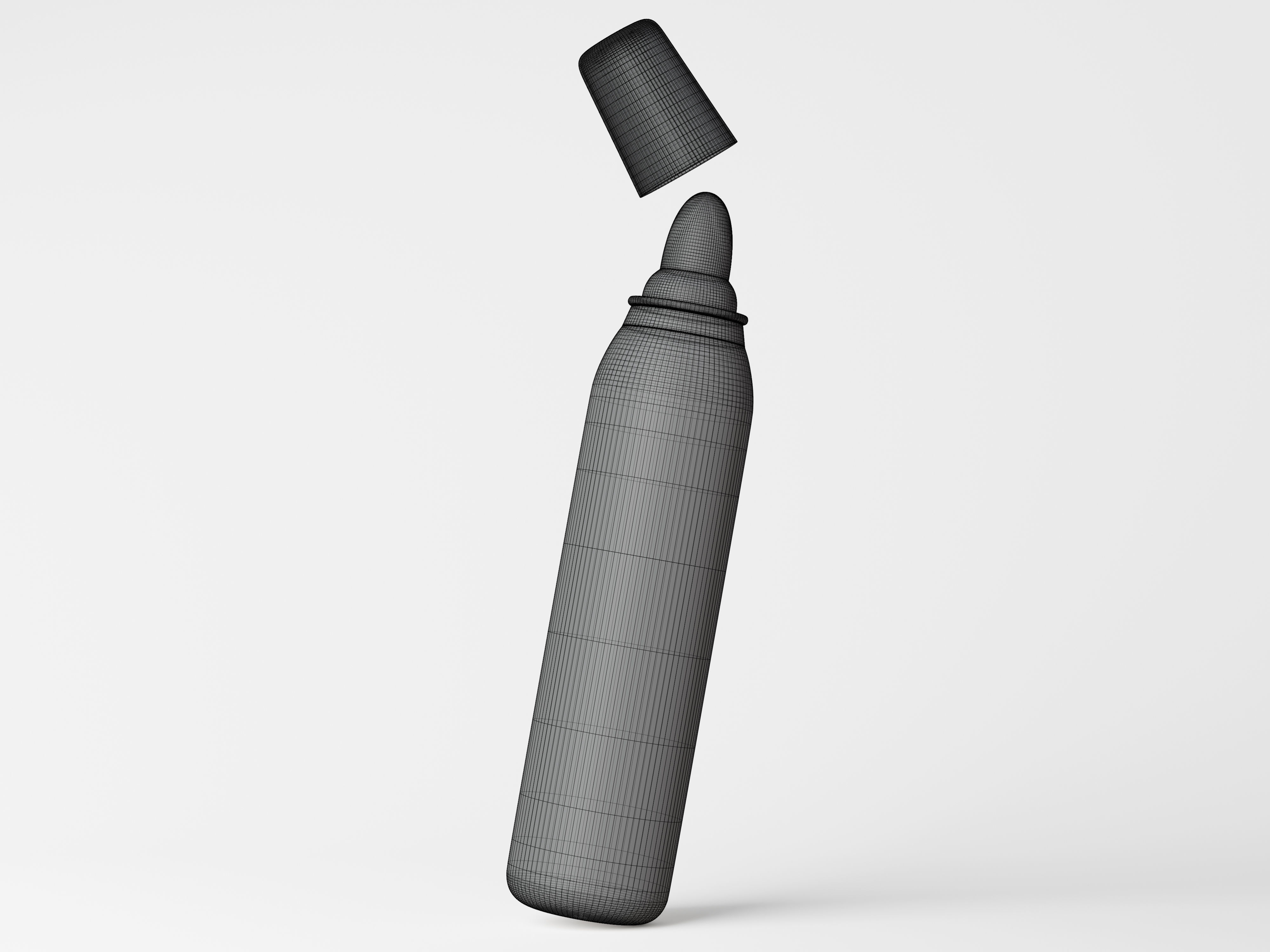 Large Marker Pen Low-poly 3D model_9