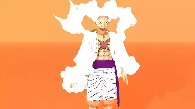 Luffy Gear 5 Joy Boy Rigged Fbx