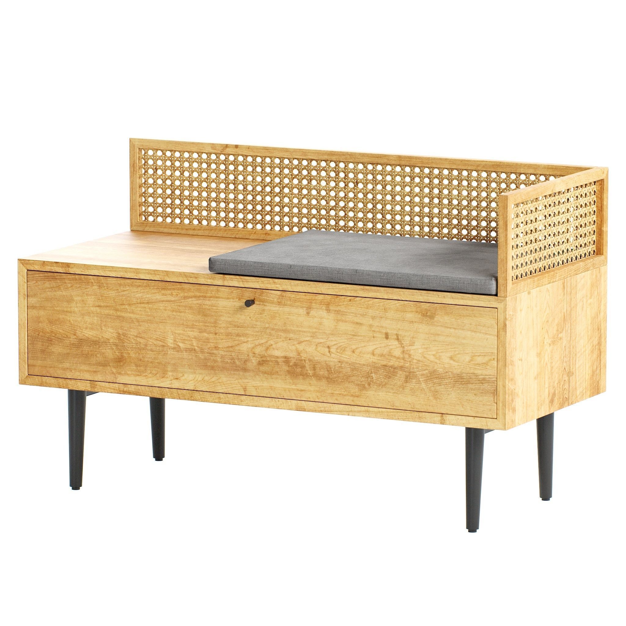 Interieurs hallway benches 3D model_5