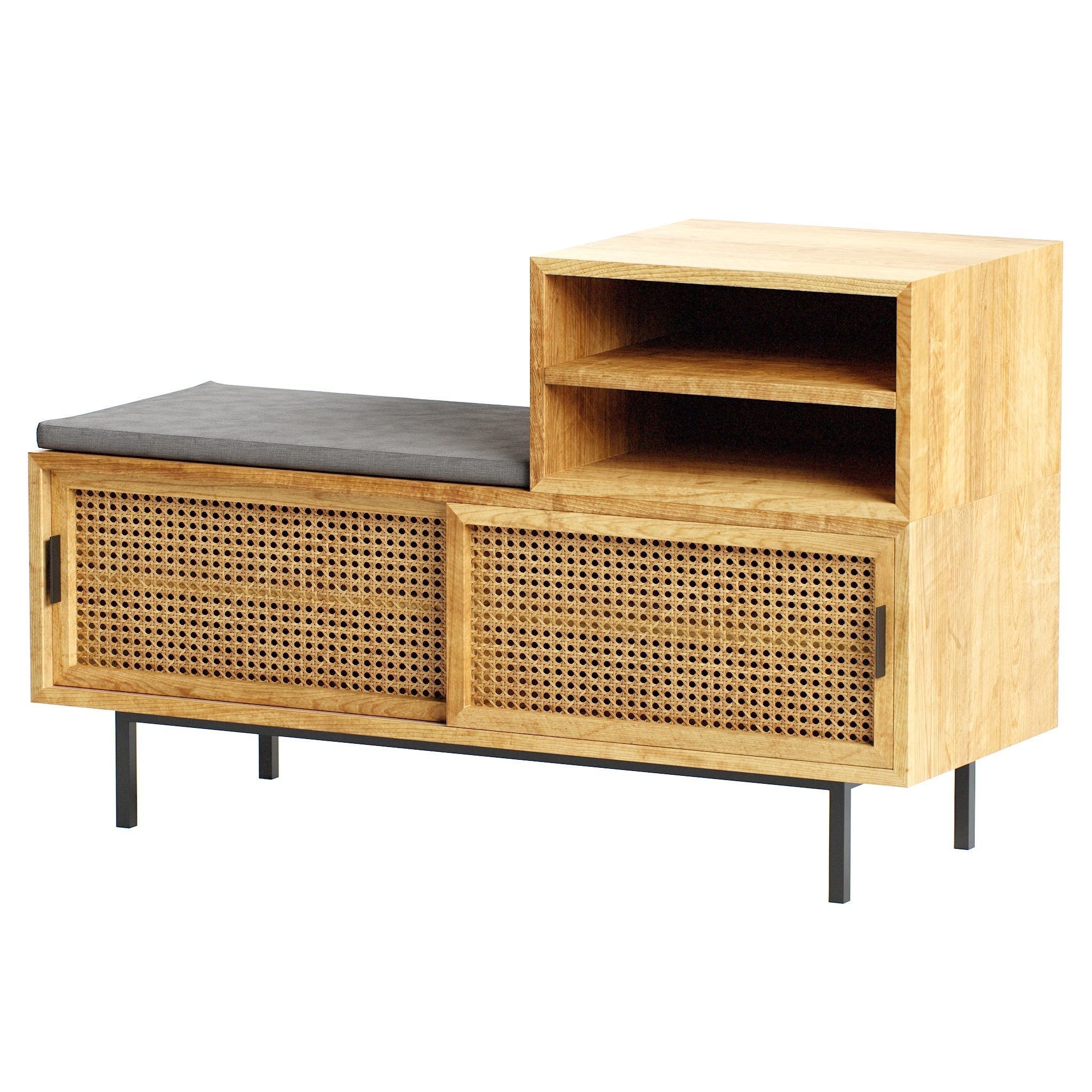 Interieurs hallway benches 3D model_3