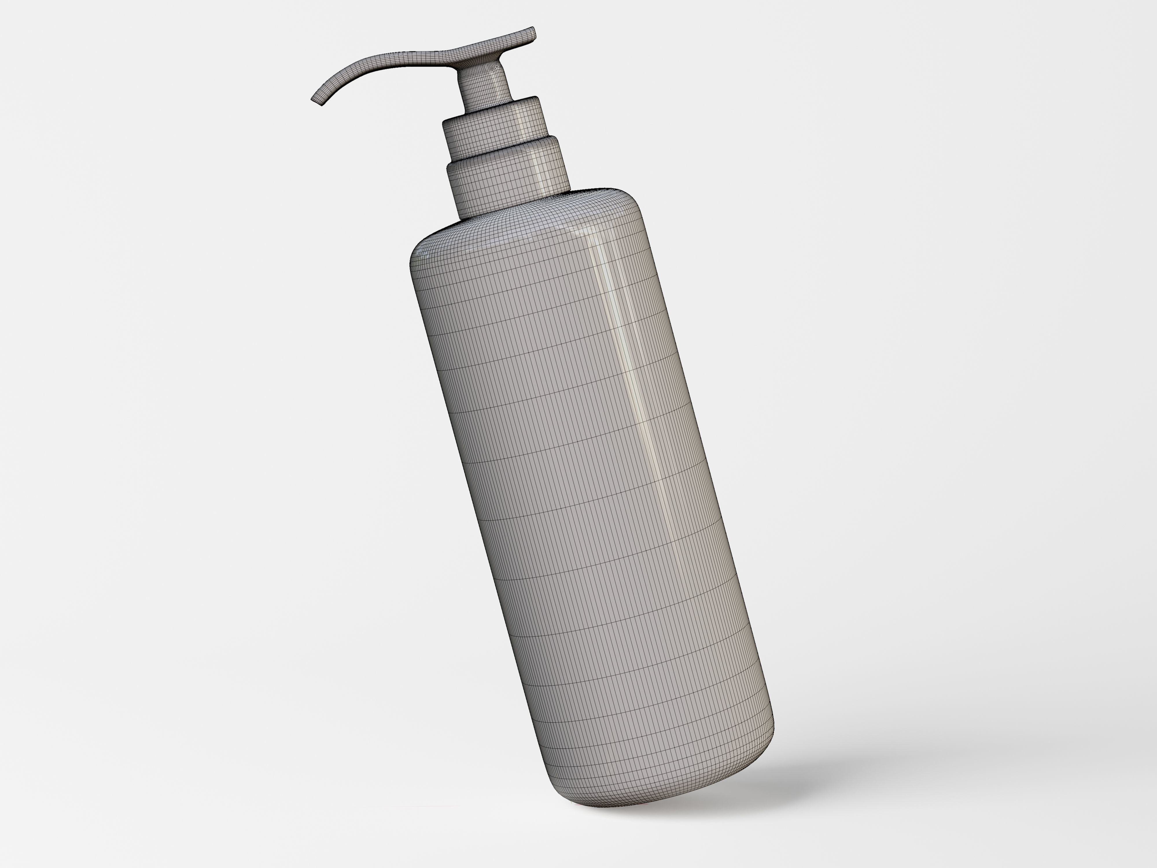 Cosmetic Pump Bottle Packaging Low-poly 3D model_9
