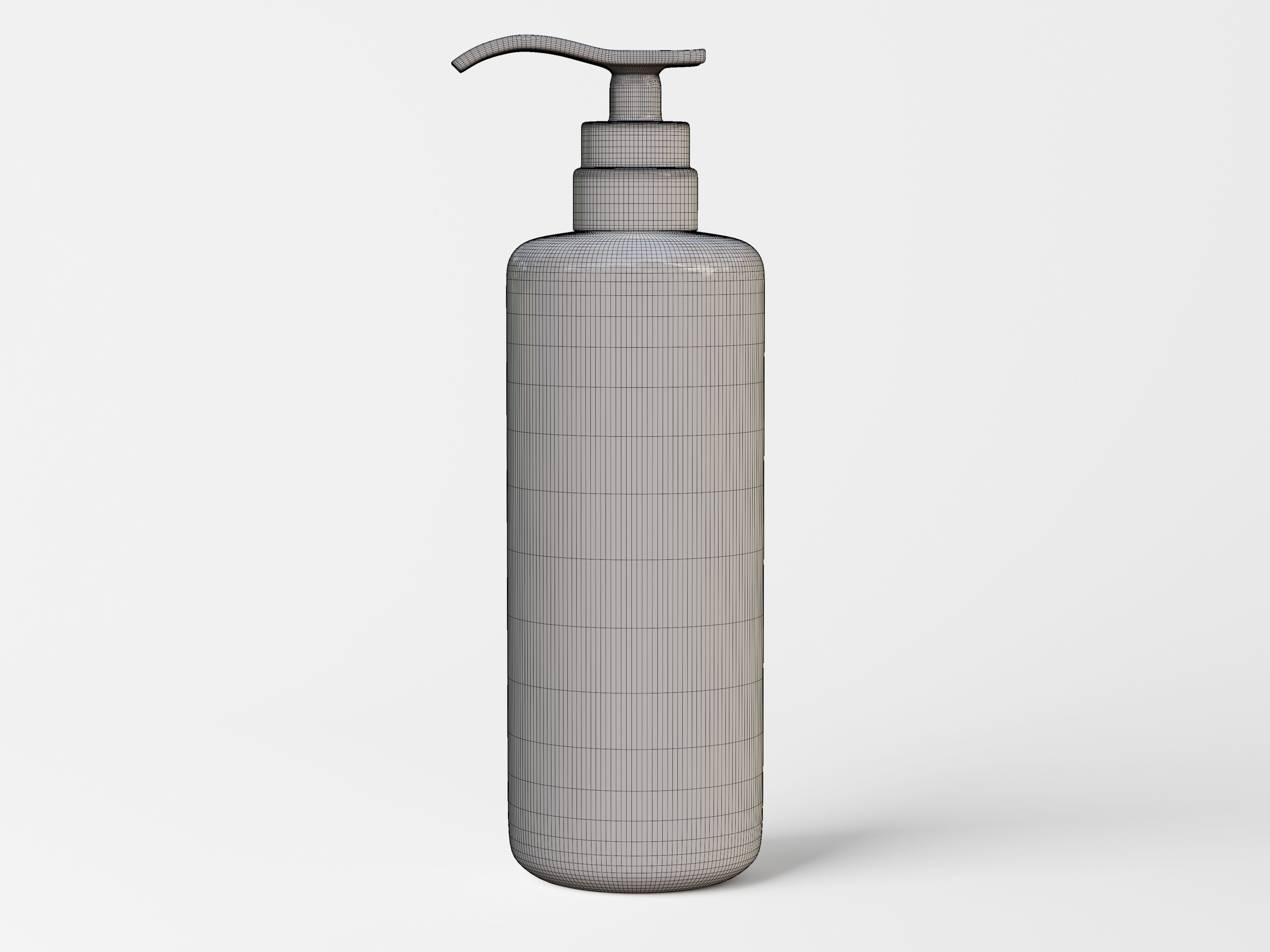 Cosmetic Pump Bottle Packaging Low-poly 3D model_7