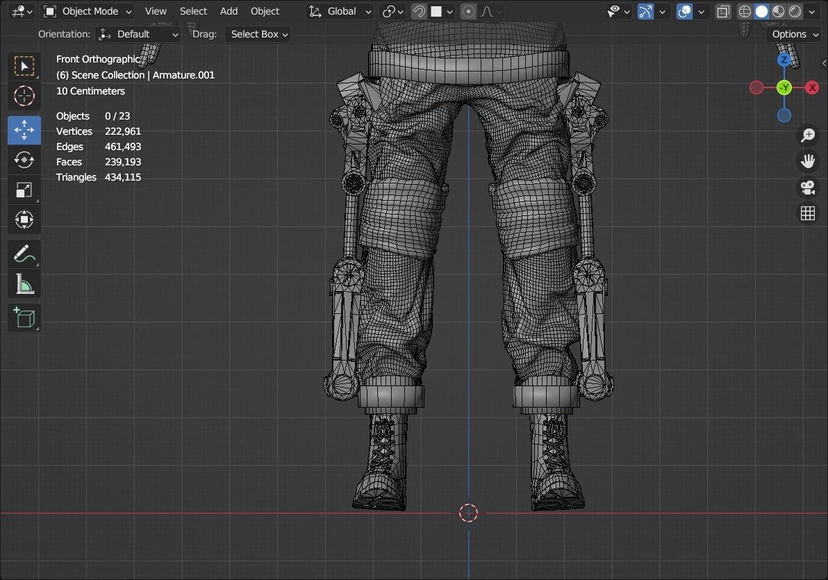 Space suit - Astro Biohazard unit 1 Low-poly 3D model_19