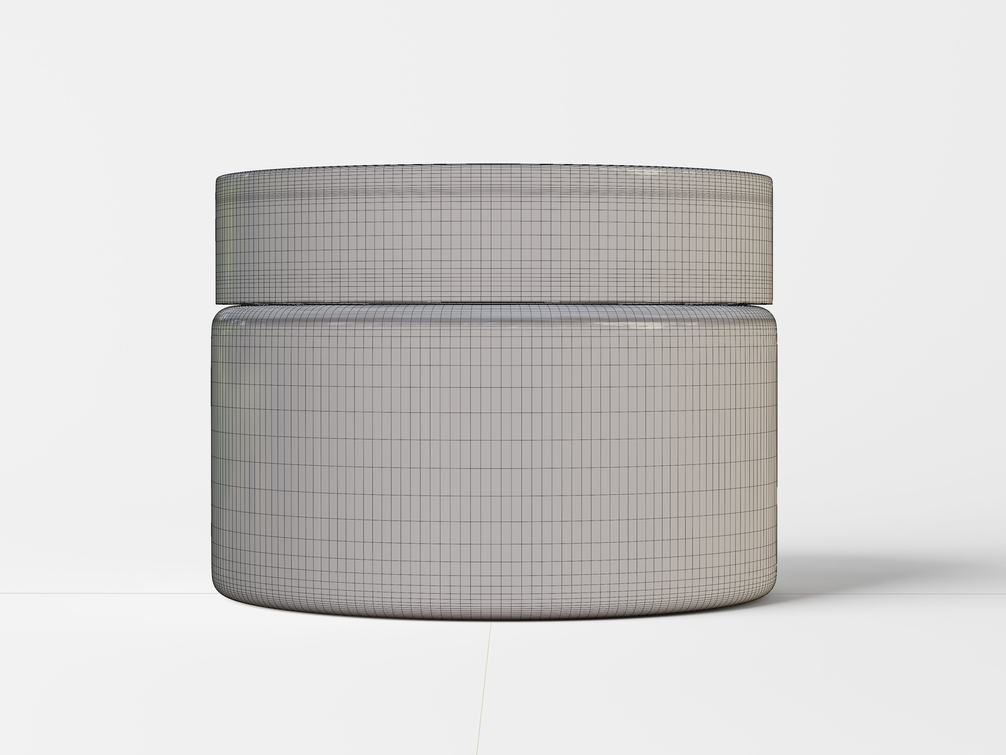 Cosmetic Jar Packaging Low-poly 3D model_7