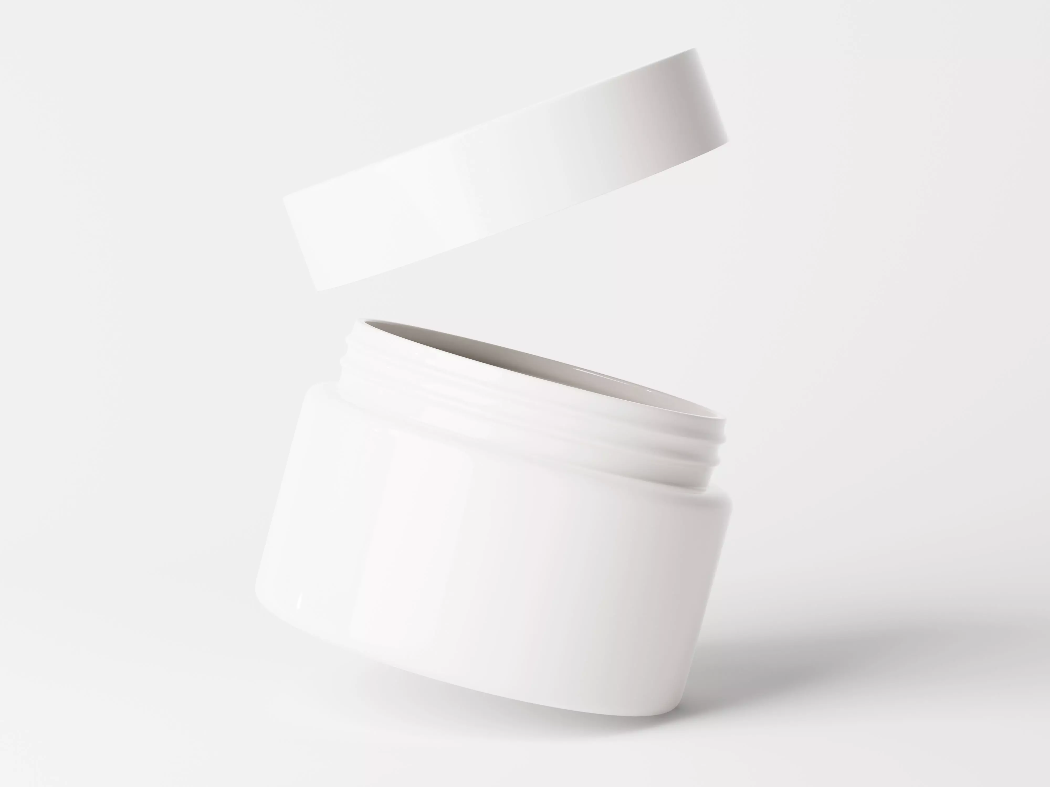 Cosmetic Jar Packaging Low-poly 3D model_0