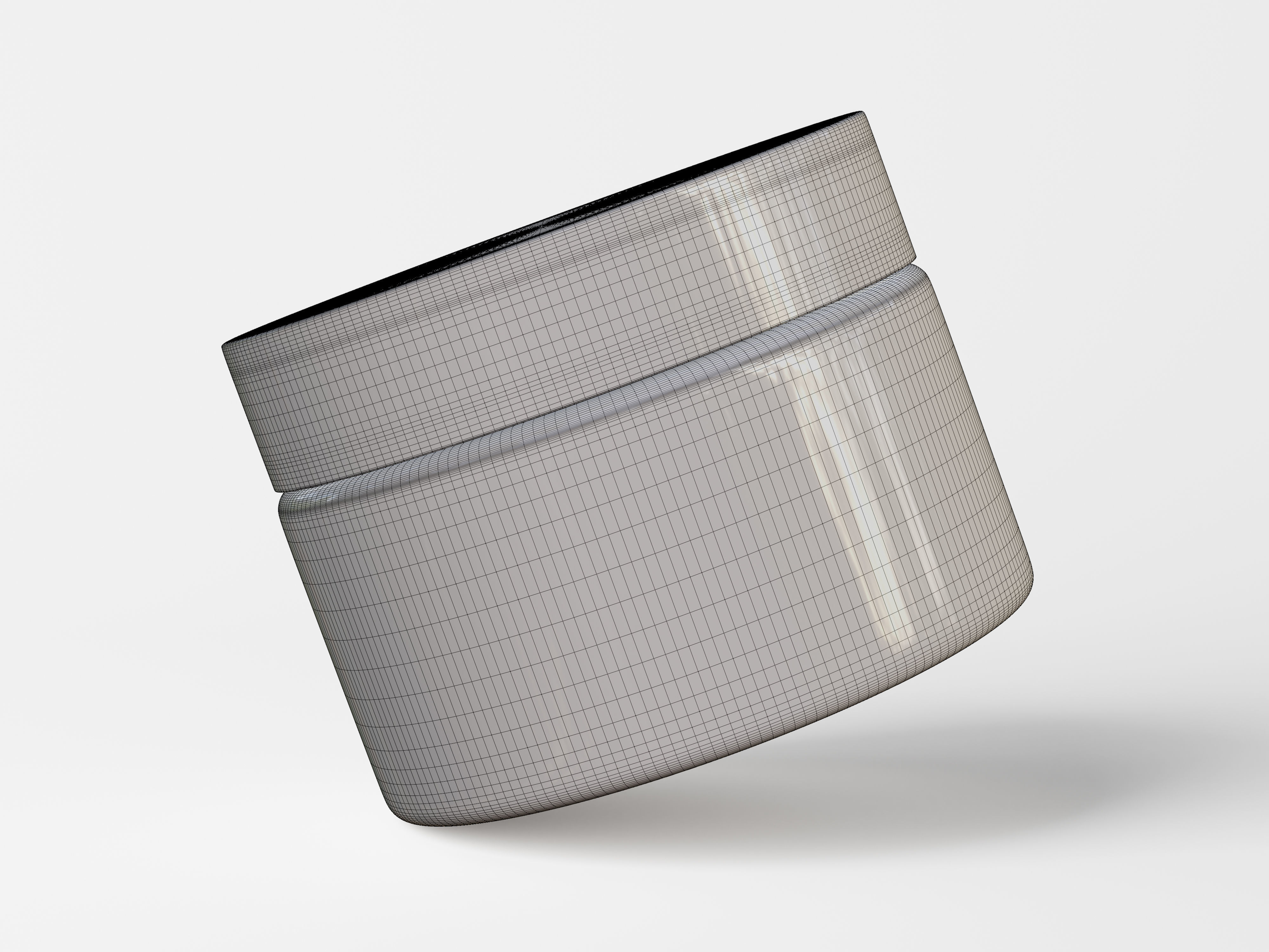 Cosmetic Jar Packaging Low-poly 3D model_8