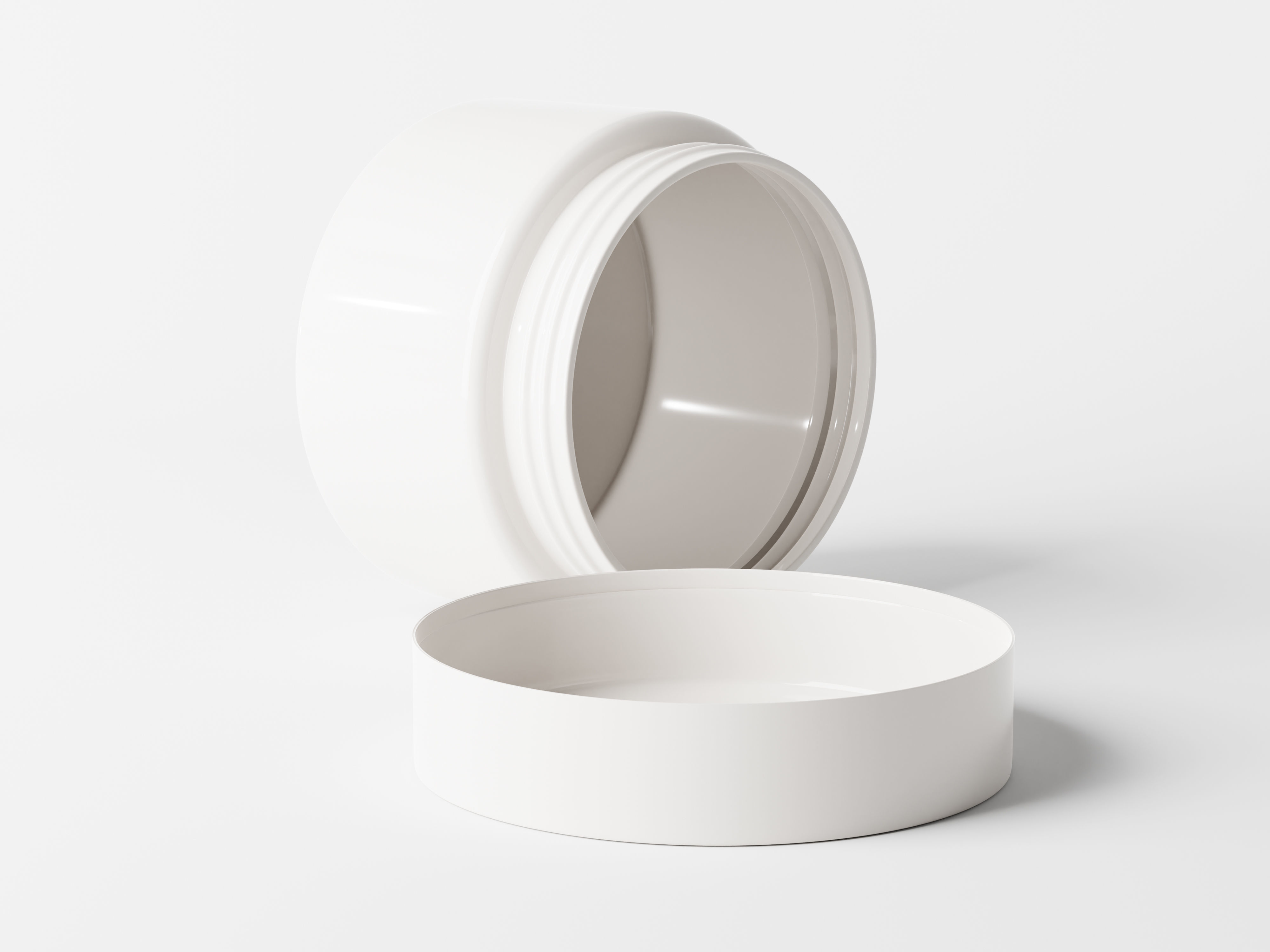 Cosmetic Jar Packaging Low-poly 3D model_6