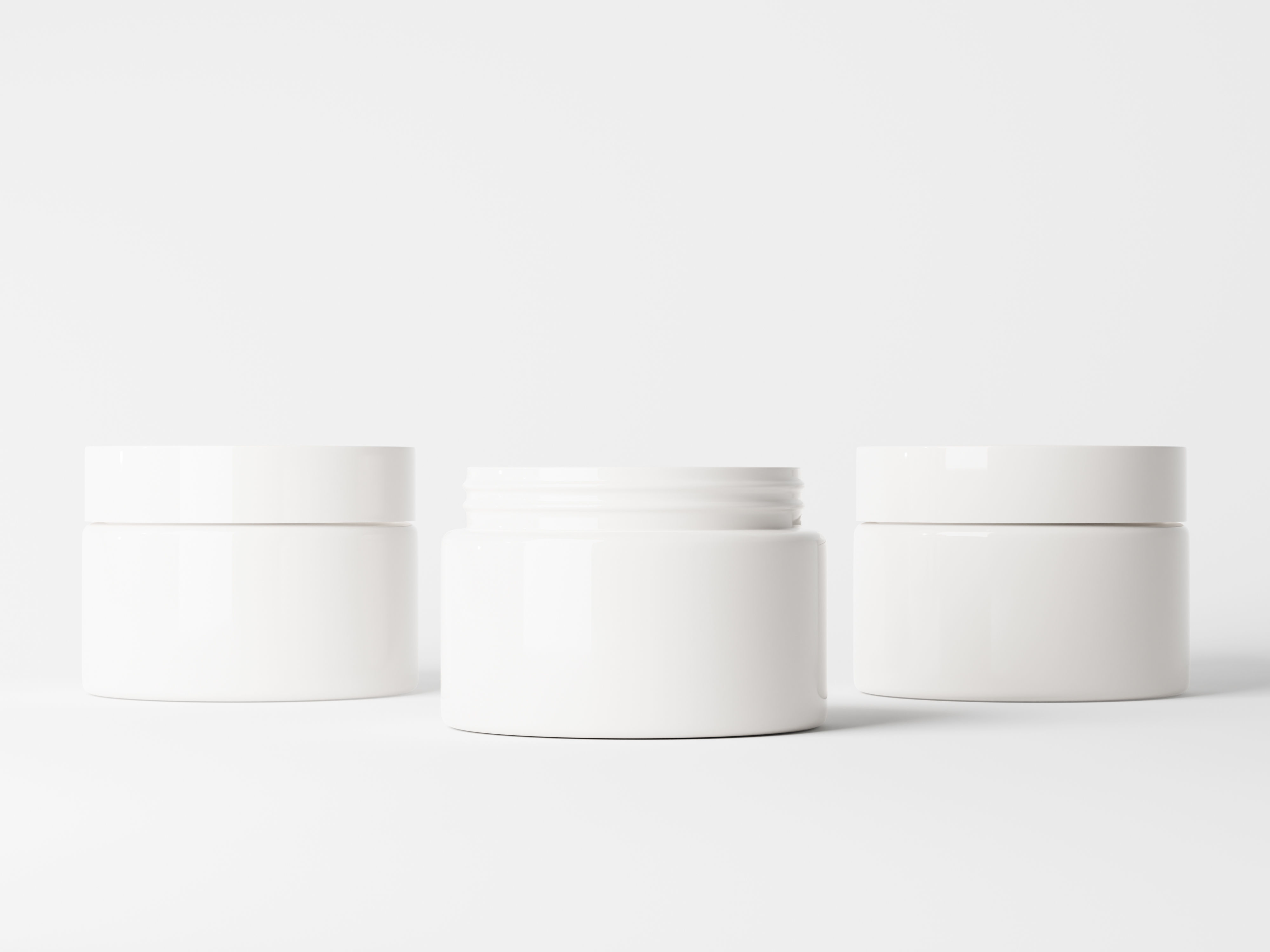 Cosmetic Jar Packaging Low-poly 3D model_4