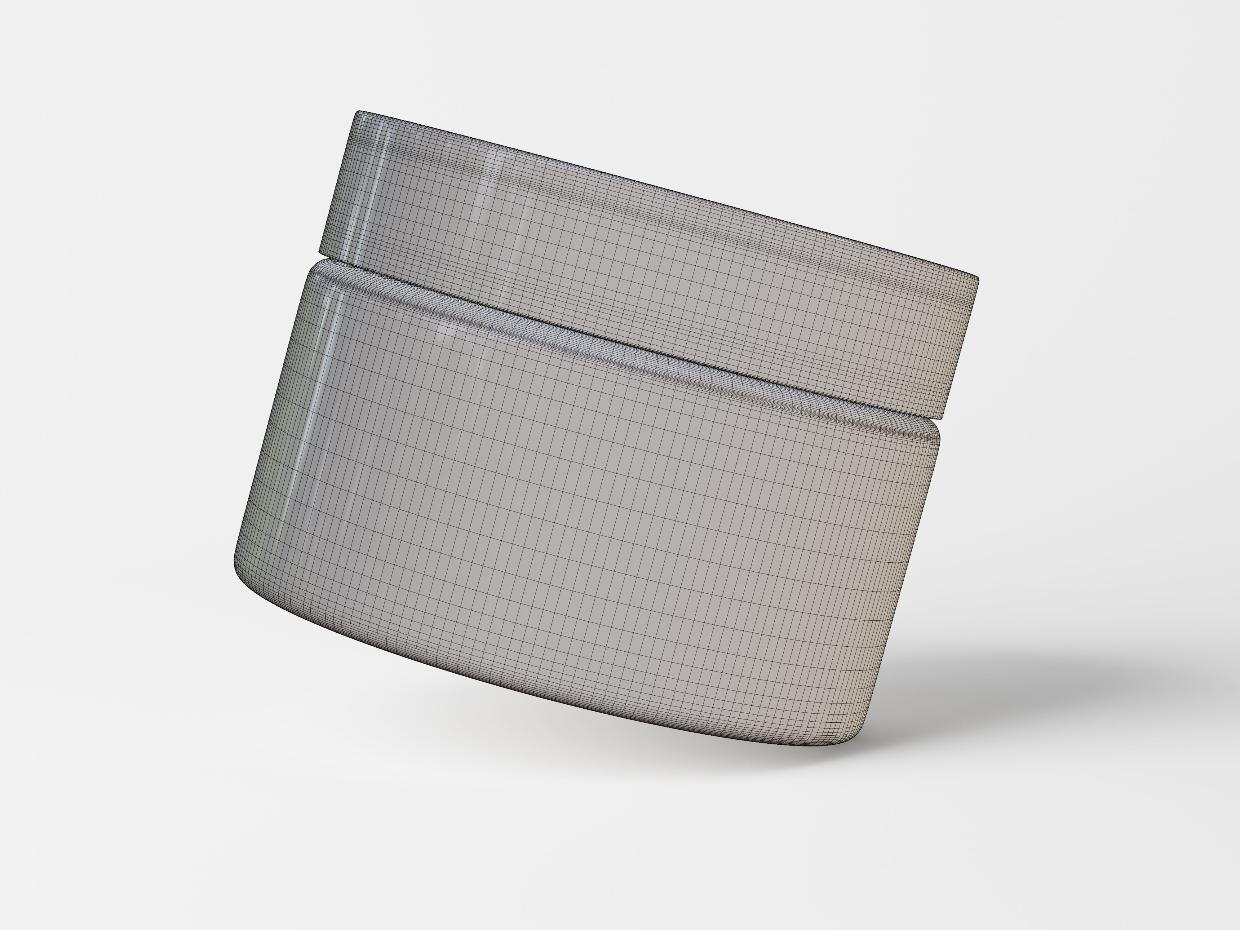 Cosmetic Jar Packaging Low-poly 3D model_9