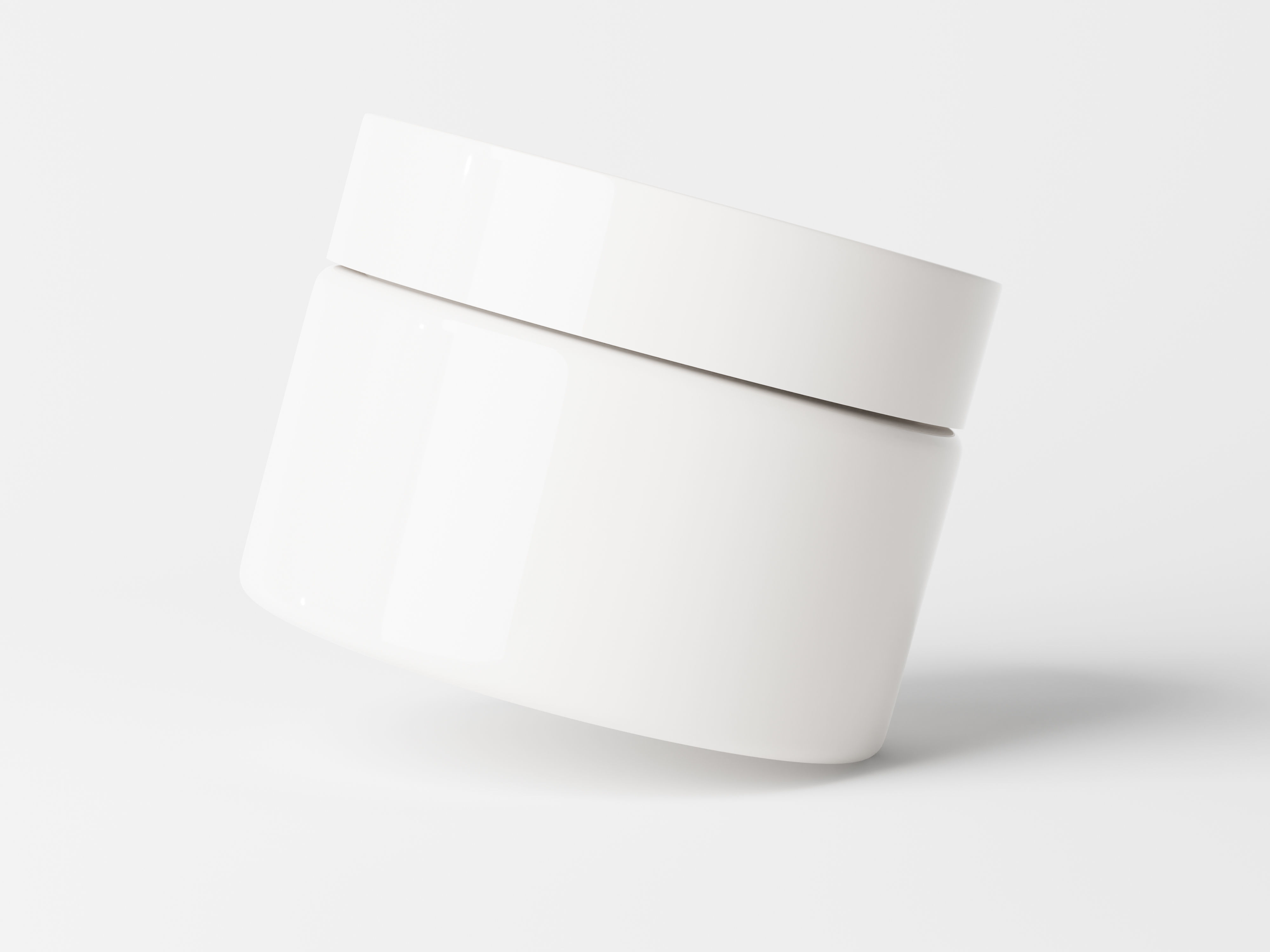 Cosmetic Jar Packaging Low-poly 3D model_2