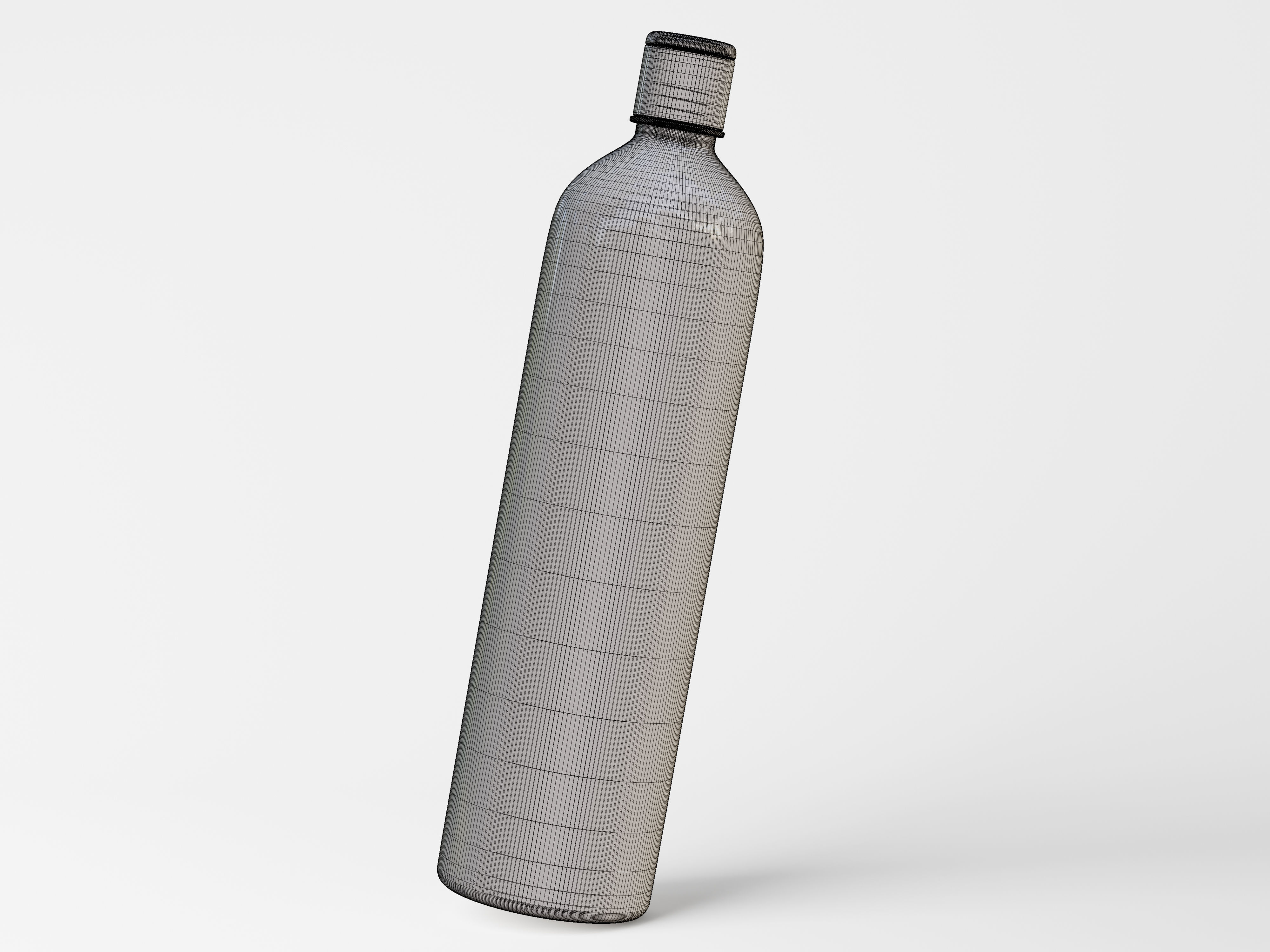 Cosmetic Bottle Slim and Tall Low-poly 3D model_9